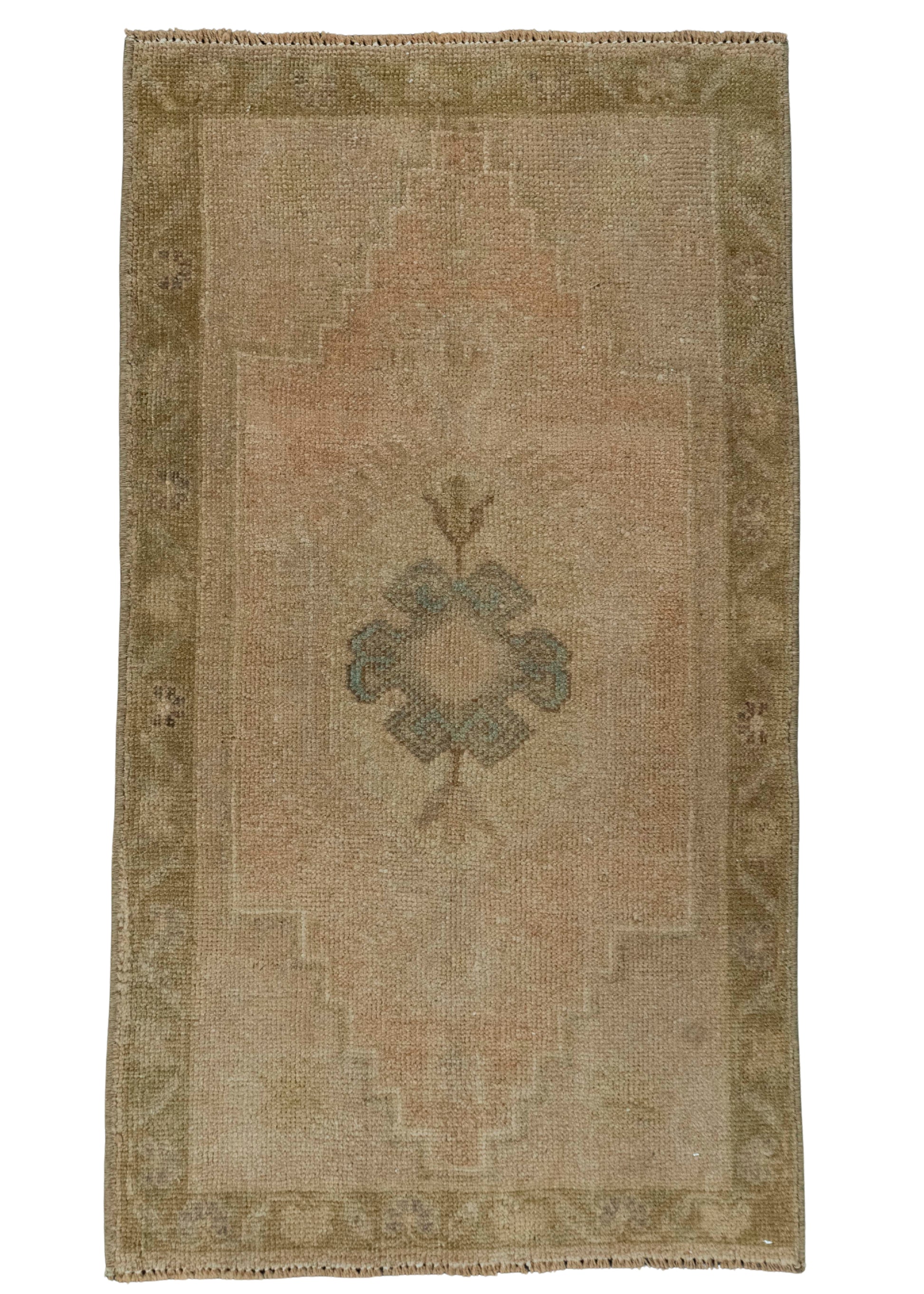 Turkish Mini Rug Oriental Hand Knotted Vintage Rug 1'9" x 3'5" #20622