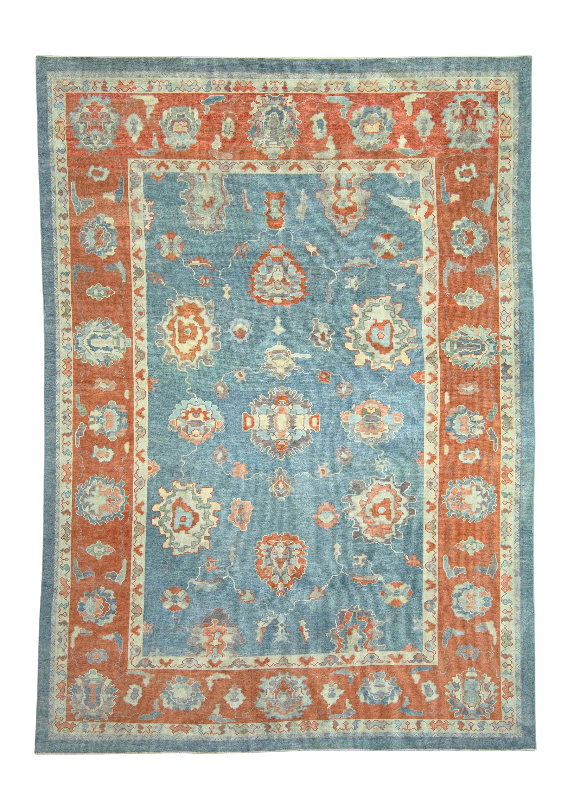 Turkish Oushak Rug 9'10" x 13'9" #18607