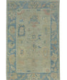 Turkish Oushak Rug 3'11" x 6'2" #17291
