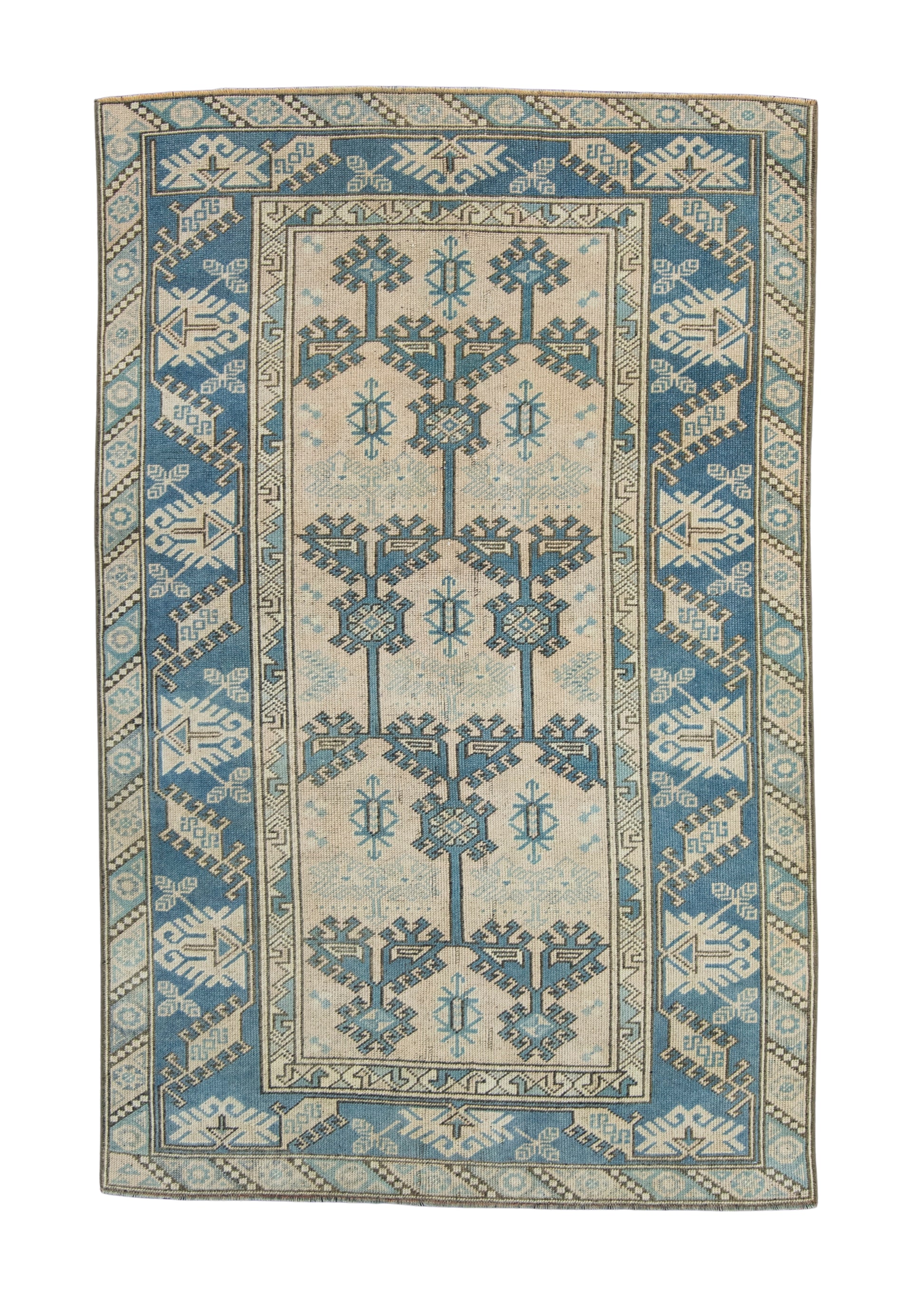 Turkish Vintage Anatolian Rug 4'1" x 6'4" #17948