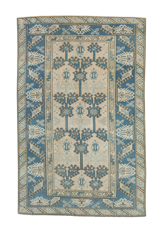 Turkish Vintage Anatolian Rug 4'1" x 6'4" #17948