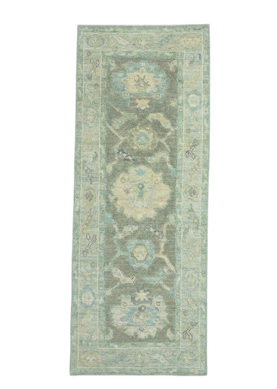 Turkish Oushak Runner Rug 2'6" x 6'7" #17546