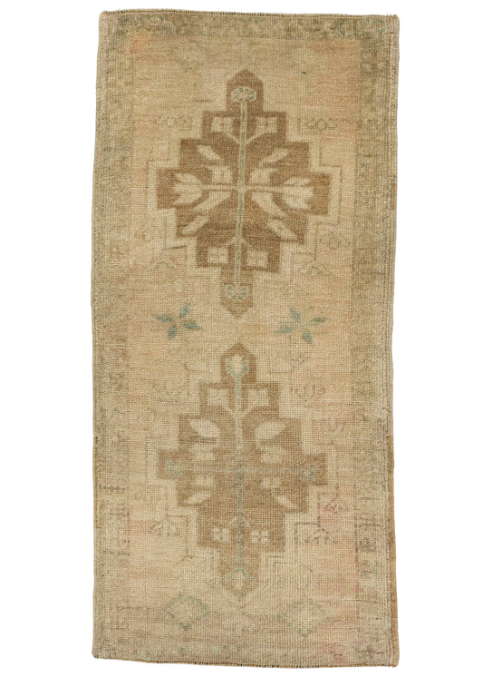 Turkish Yastik Rug  1'7" x  3'6" #22116