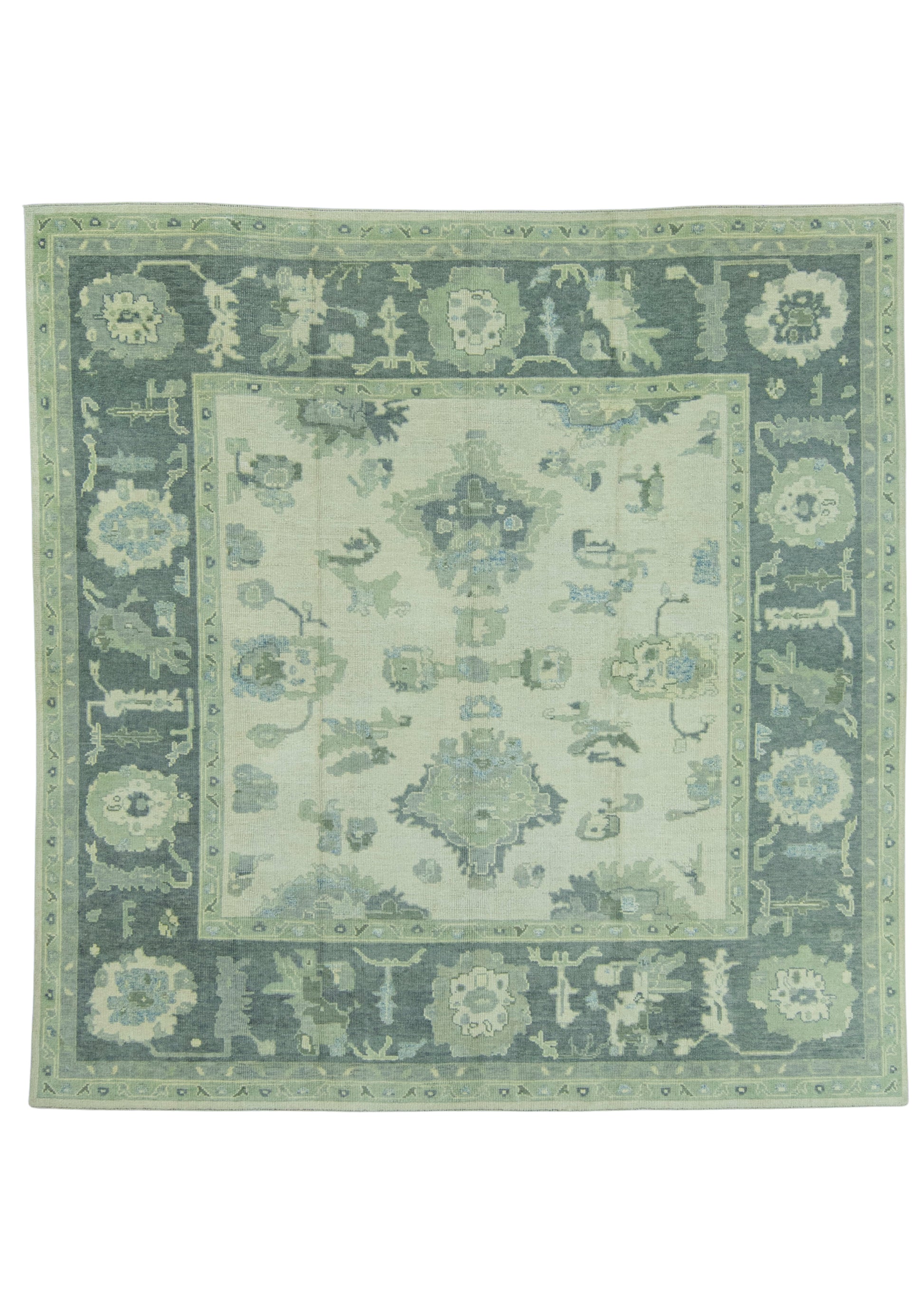 Turkish Oushak Rug 9'7" x 9'10" #19207