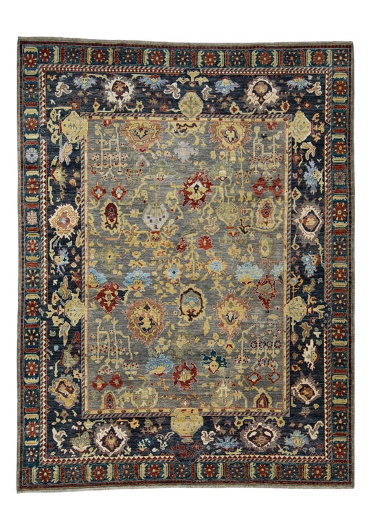 Oriental Hand Knotted Rug 8'11" x 11'11" #17402