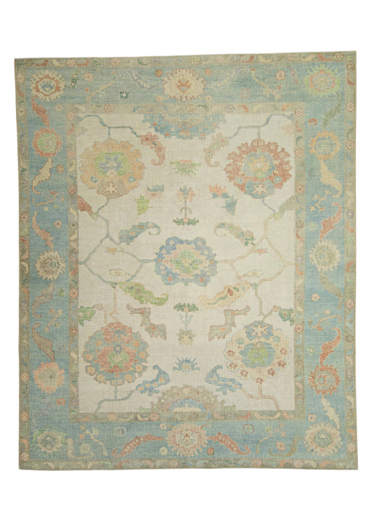 Turkish Oushak Rug 9'1" x 11'2" #22204