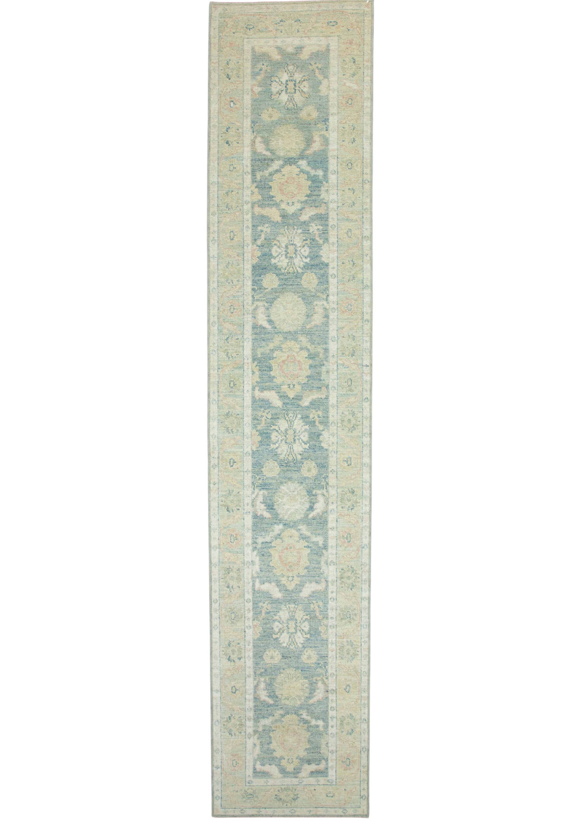 Turkish Oushak Runner Rug 2'10" x 14'3" #17809