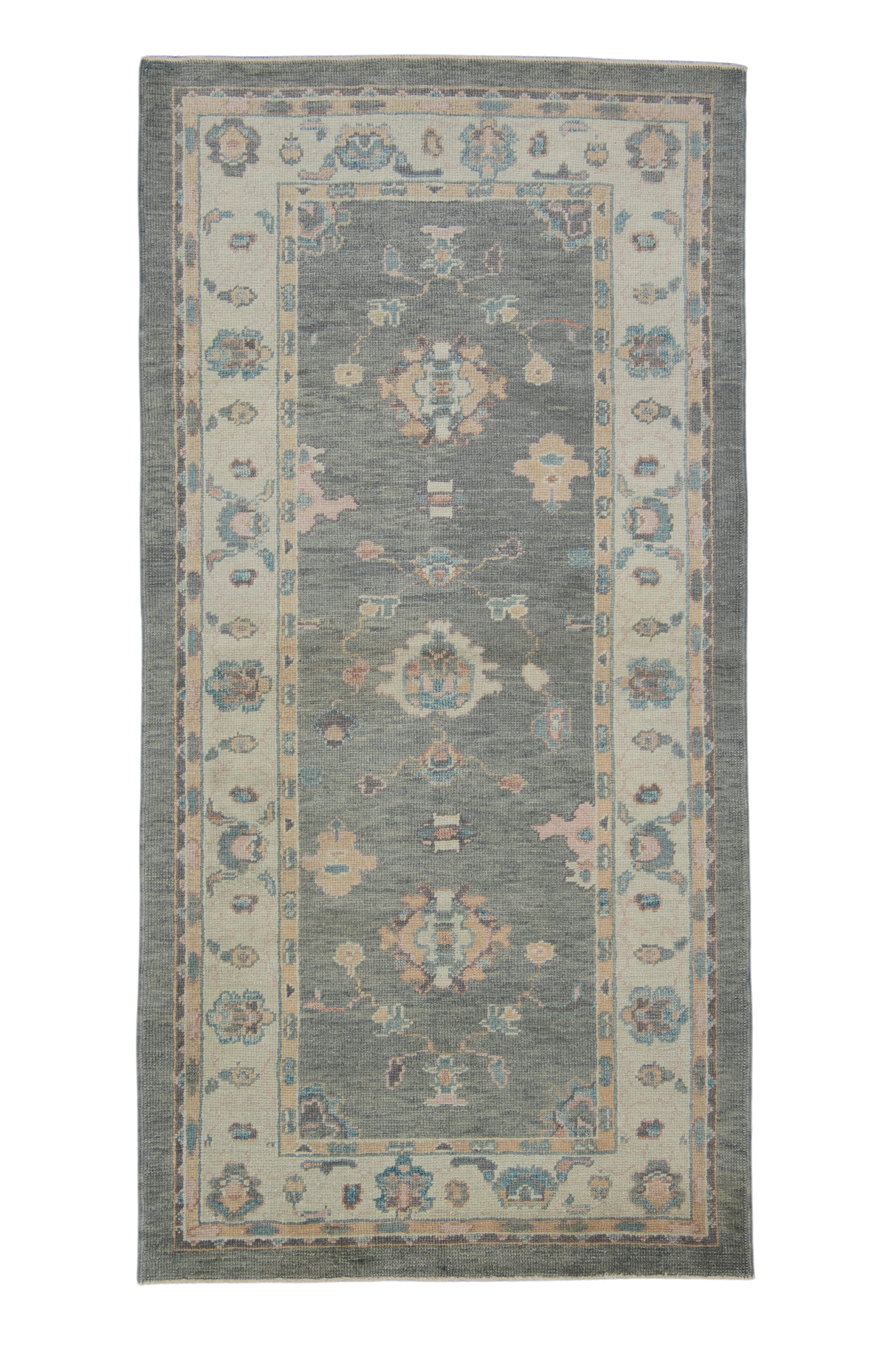 Turkish Oushak Rug 4' x 8' #2339