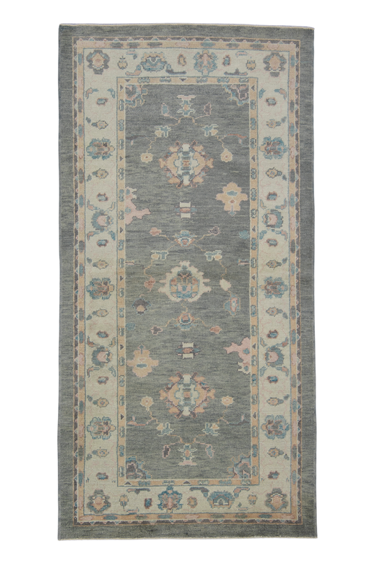 Turkish Oushak Rug 4' x 8' #2339