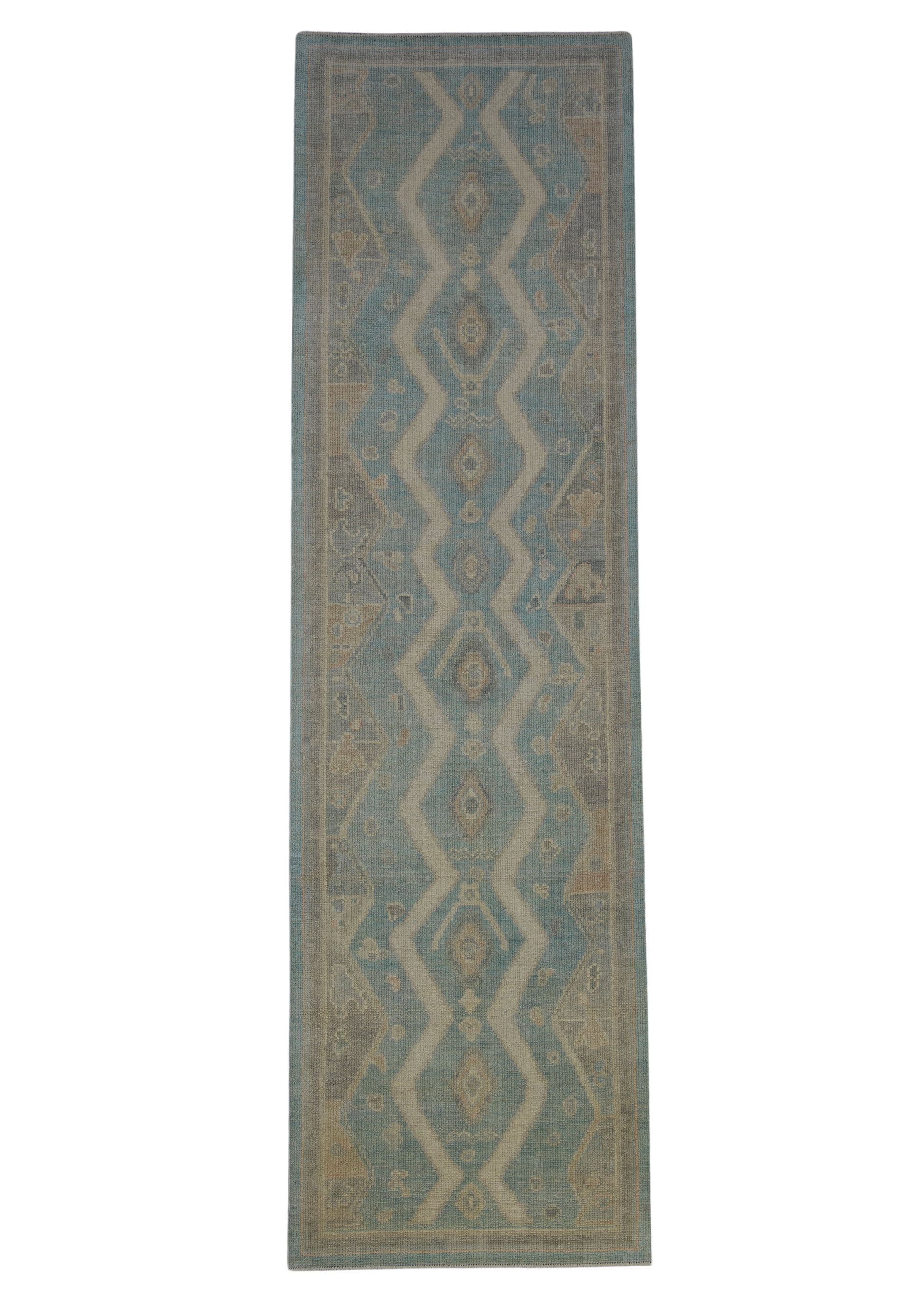 Turkish Oushak Rug 2'9" x 9'8" #12073