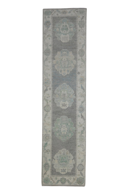 Turkish Oushak Rug 2'8" x 10'7" #11589