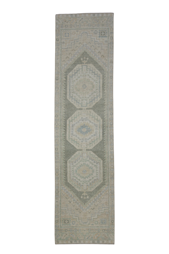 Turkish Oushak Rug 2'10" x 11'1" #11675