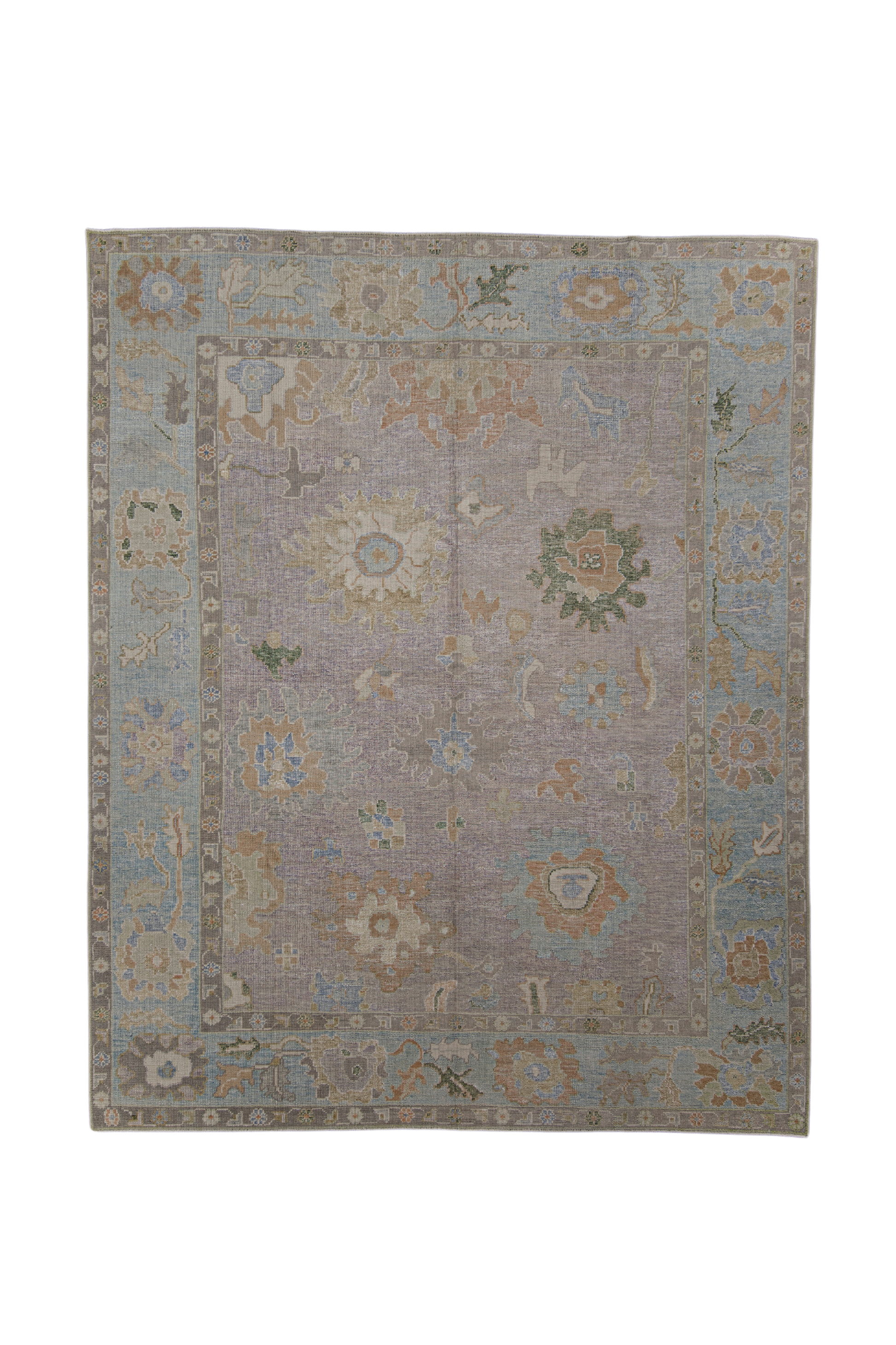 Turkish Oushak Rug 7'10" x 9'8" #12065