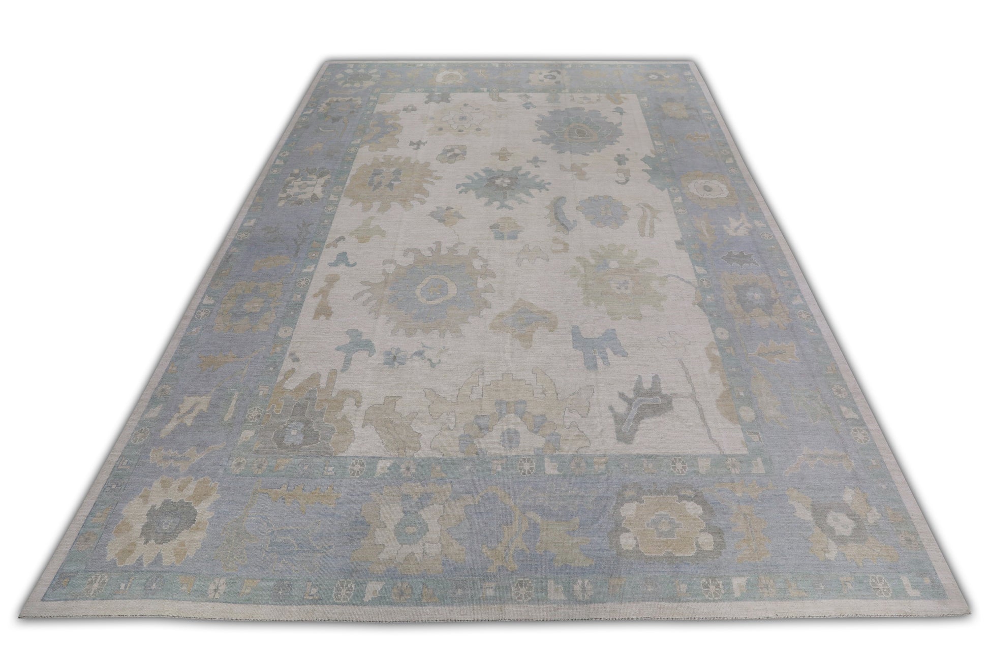 Turkish Oushak Rug 12'4" x 15'4" #11388