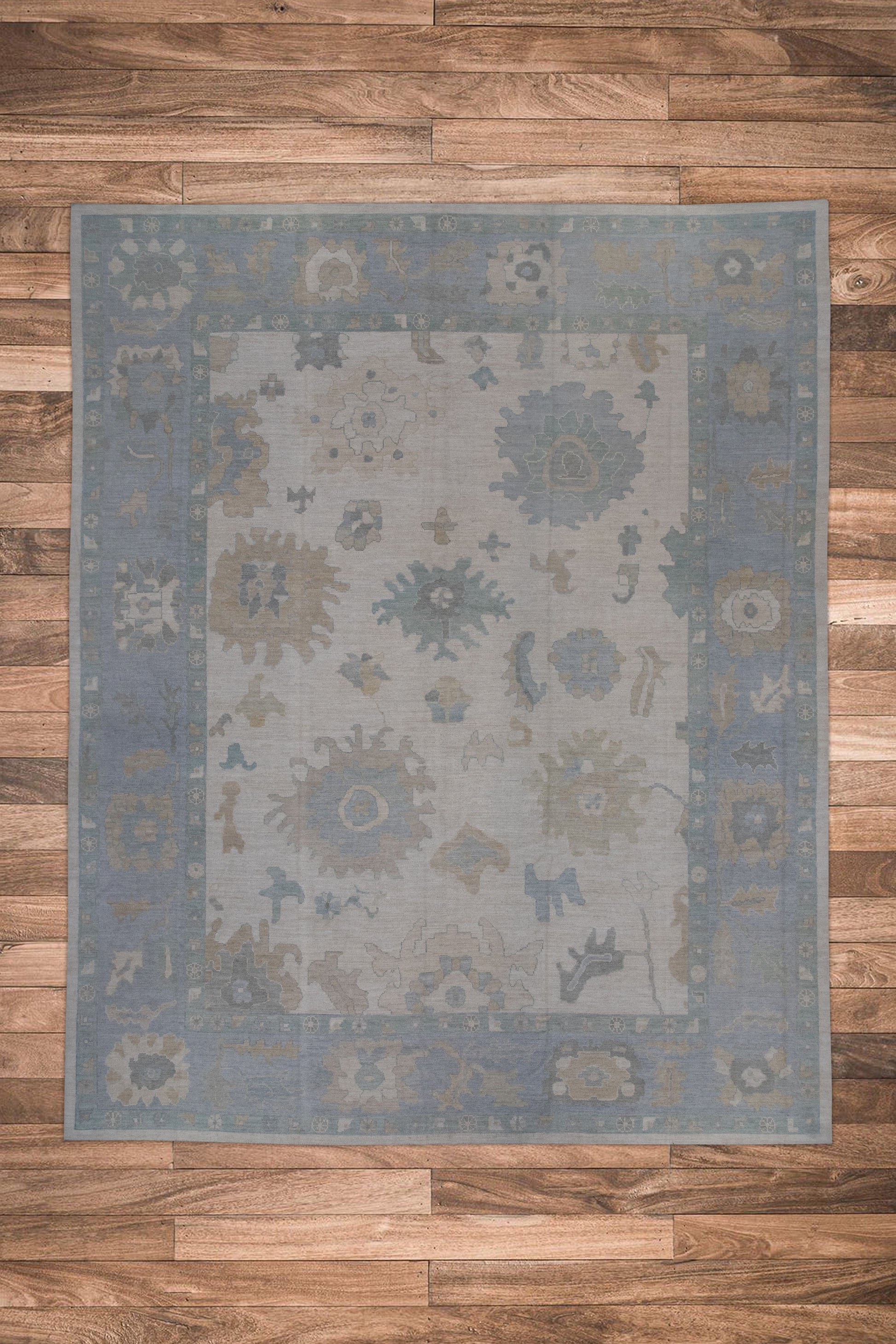 Turkish Oushak Rug 12'4" x 15'4" #11388