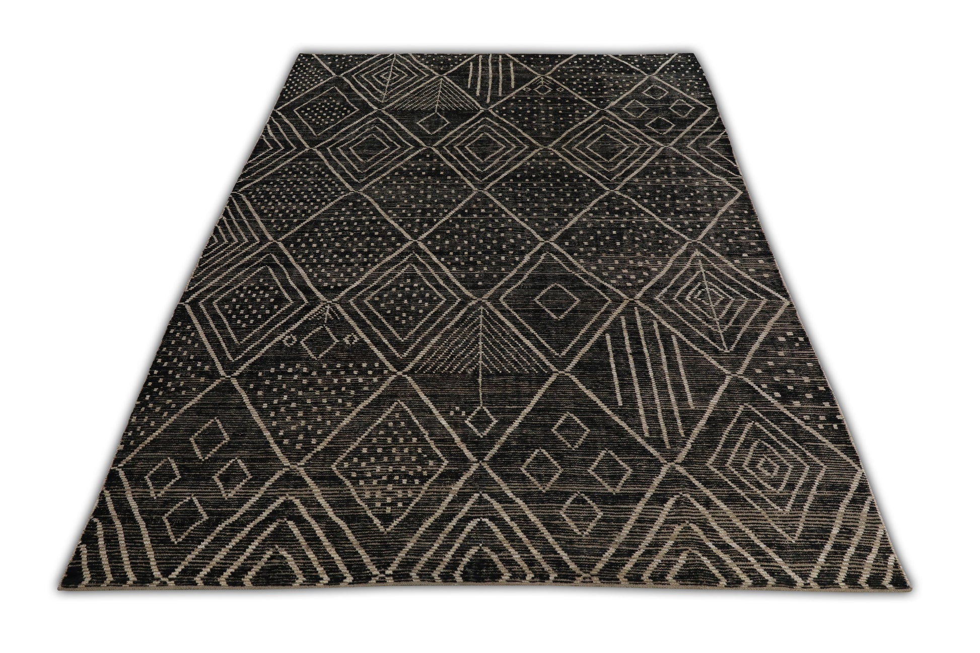 Oriental Hand Knotted Rug 10'1" x 13'7" #101 Moroccan