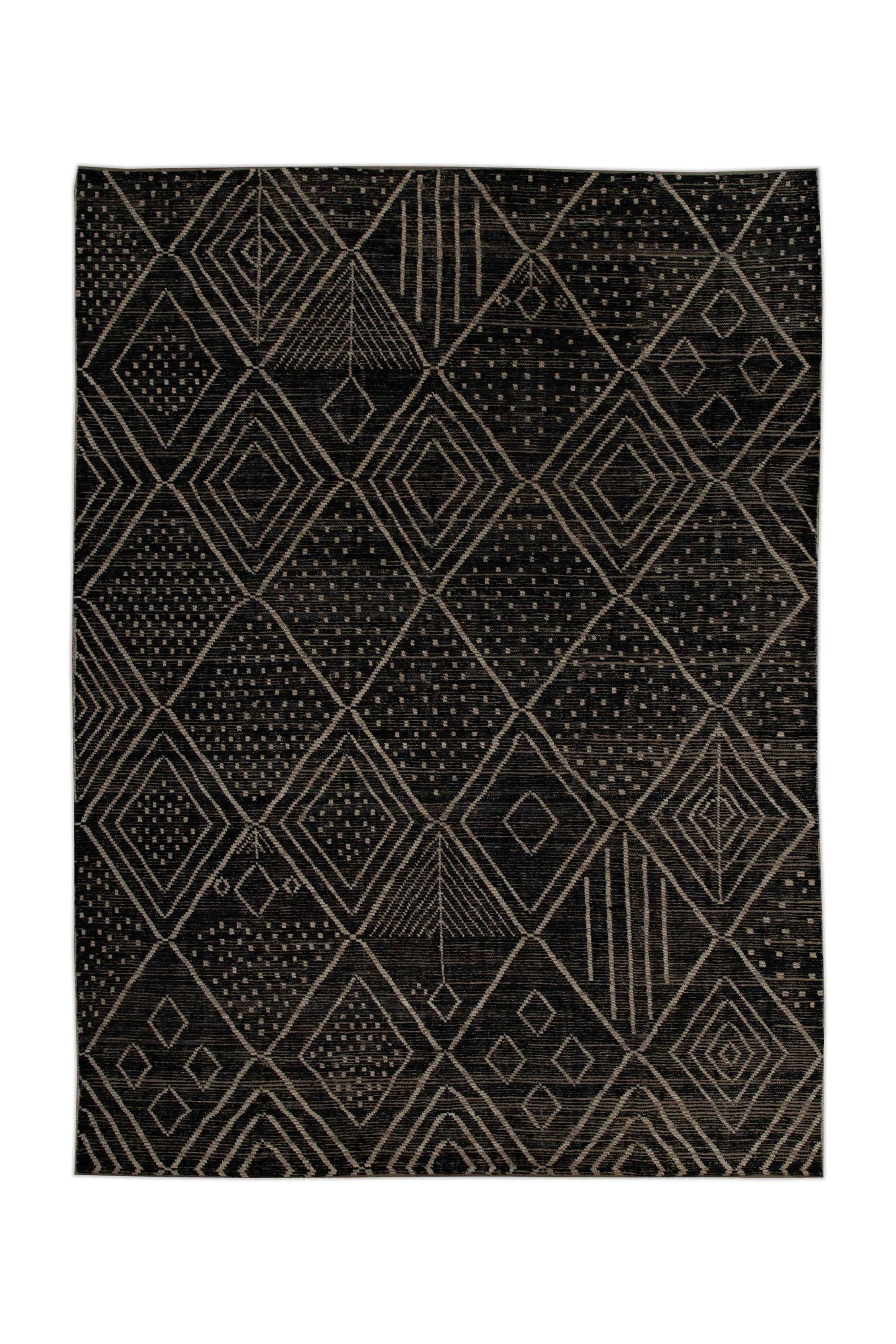 Oriental Hand Knotted Rug 10'1" x 13'7" #101 Moroccan