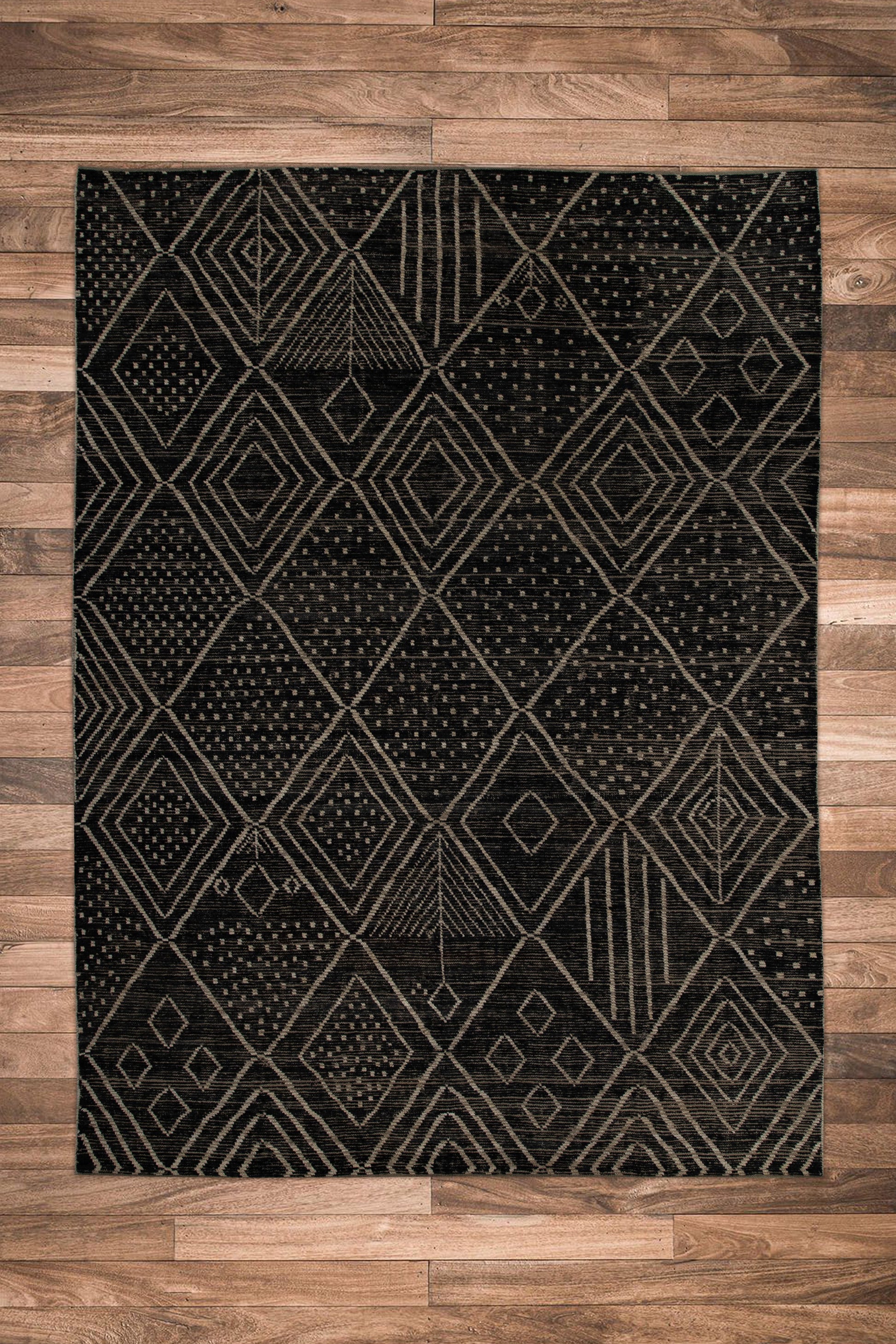 Oriental Hand Knotted Rug 10'1" x 13'7" #101 Moroccan
