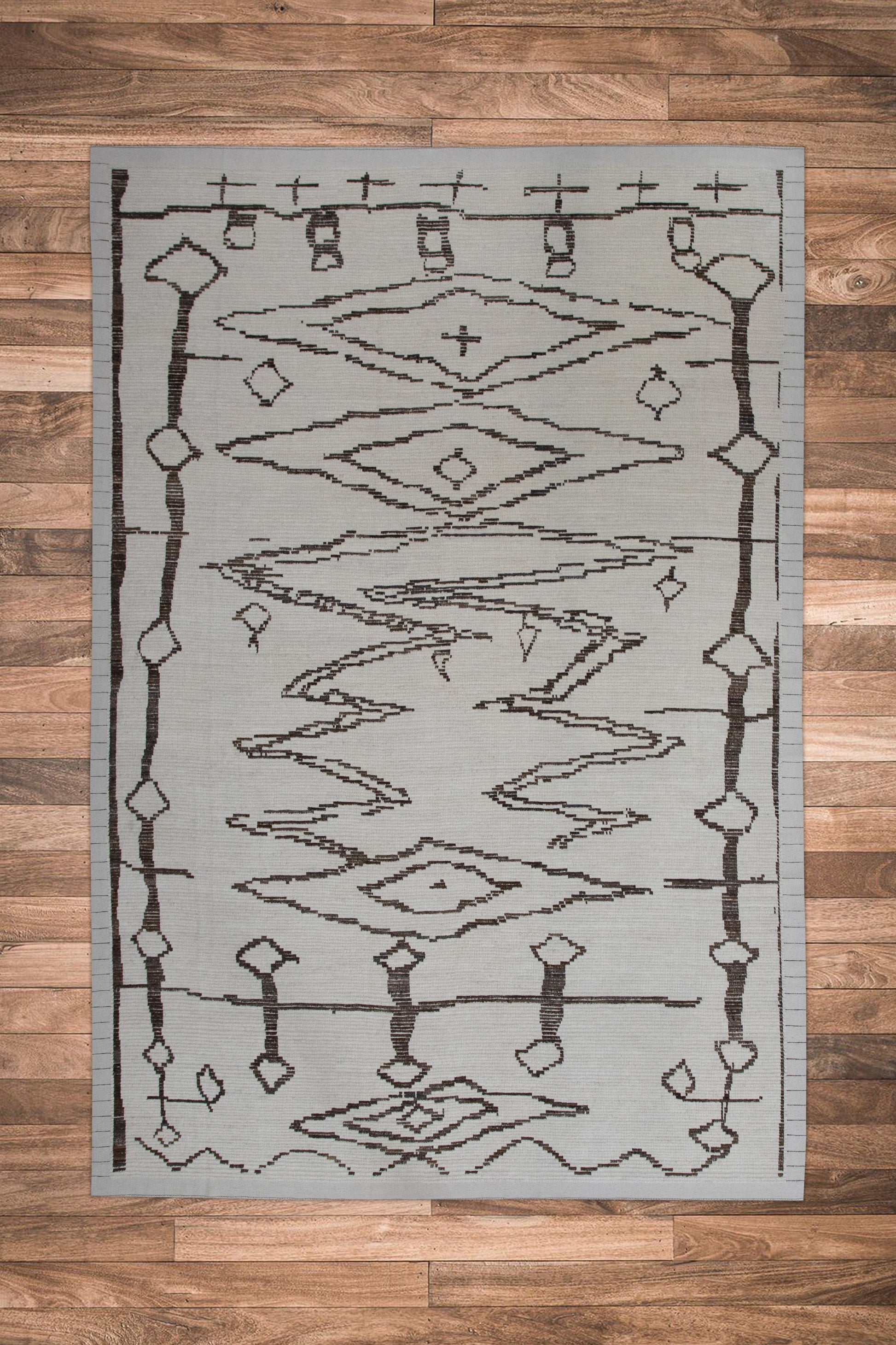 Turkish Tulu Rug Hand Knotted 9'1" x 13'3" #11349