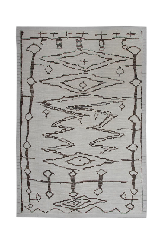 #11349 Hand Knotted Turkish Tulu Rug 9'1" x 13'3"