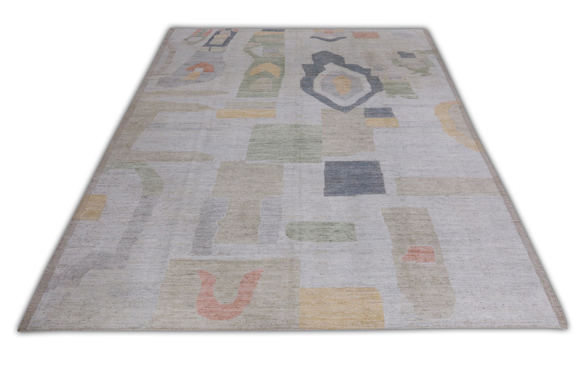 Turkish Tulu Rug Hand Knotted 9'7" x 11'8" #202