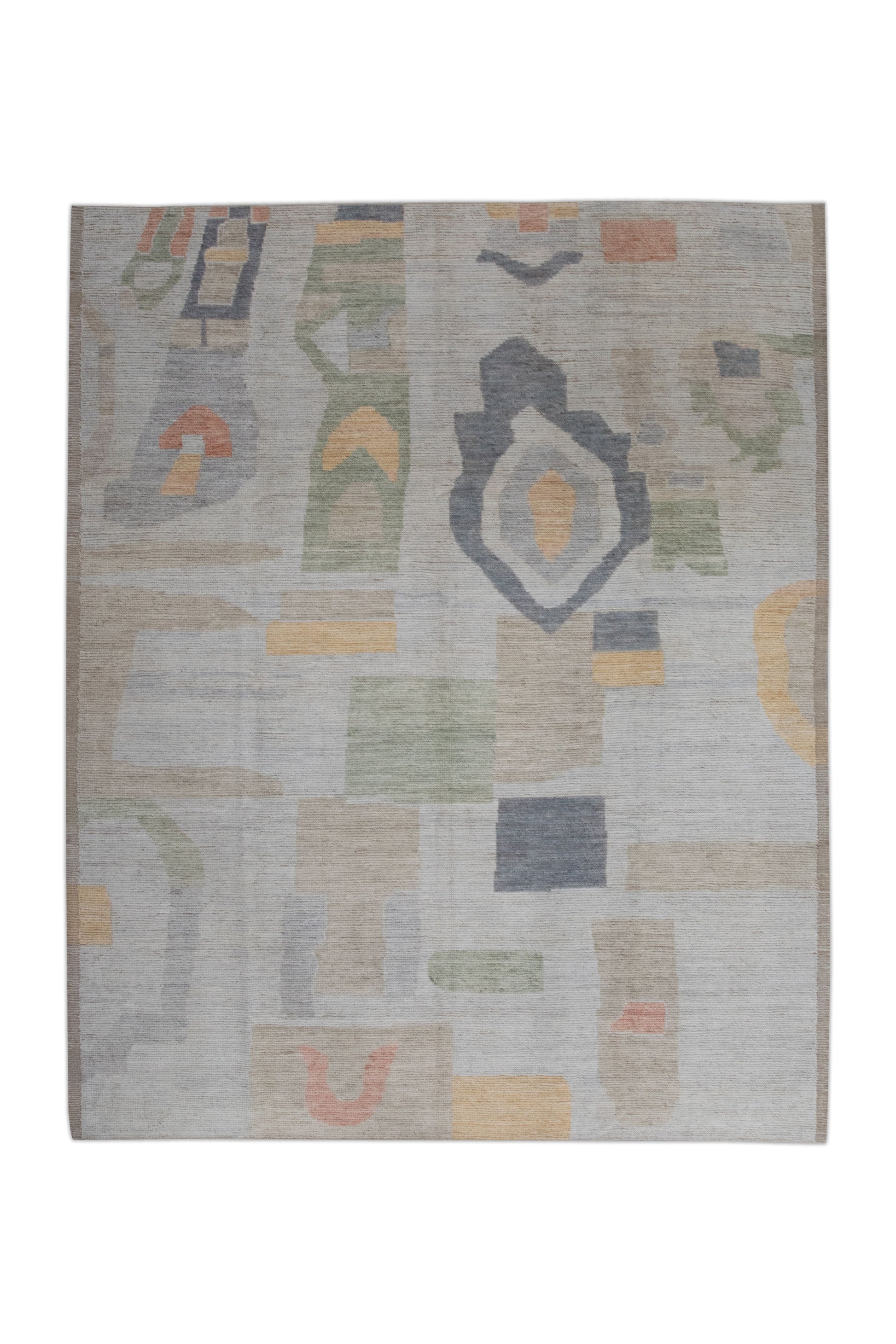 Turkish Tulu Rug Hand Knotted 9'7" x 11'8" #202