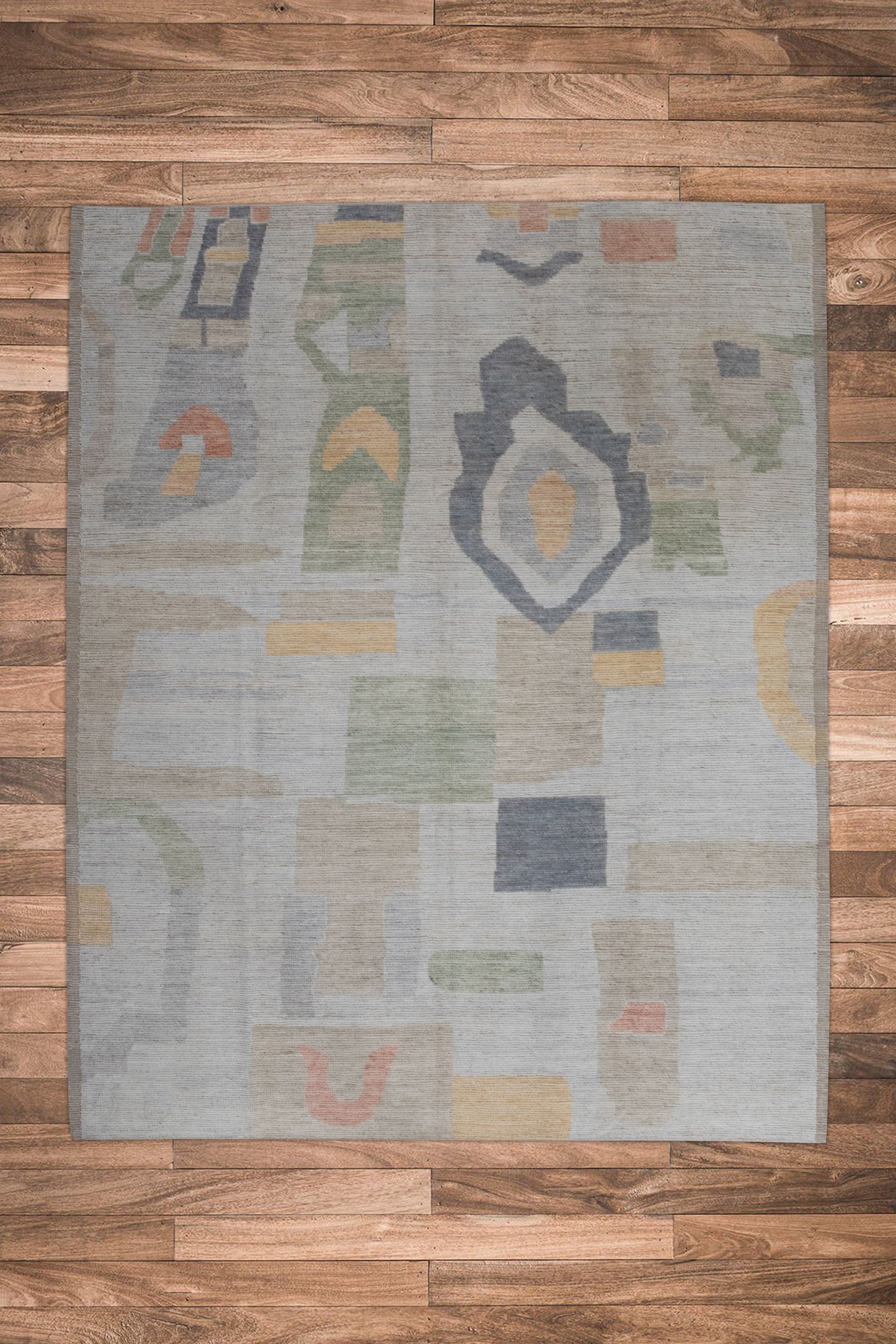 Turkish Tulu Rug Hand Knotted 9'7" x 11'8" #202