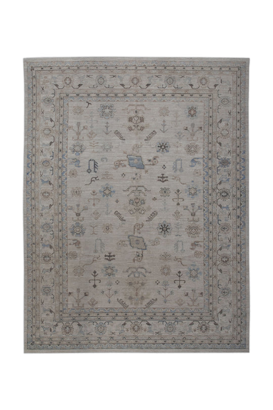 #8047 Turkish Oushak 9'4" x 12'4"