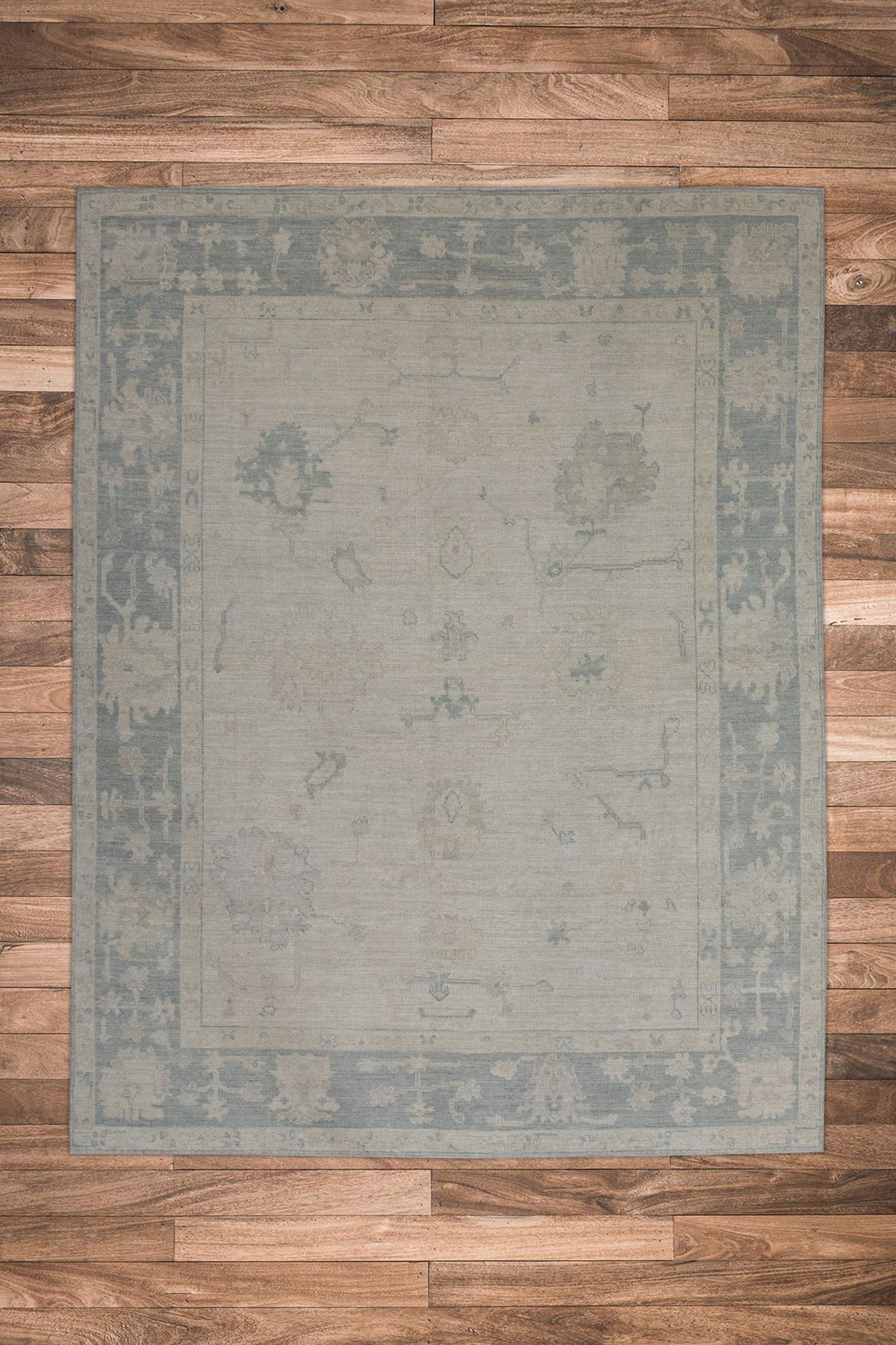 Turkish Oushak Rug 7'9" x 9'9" #11359