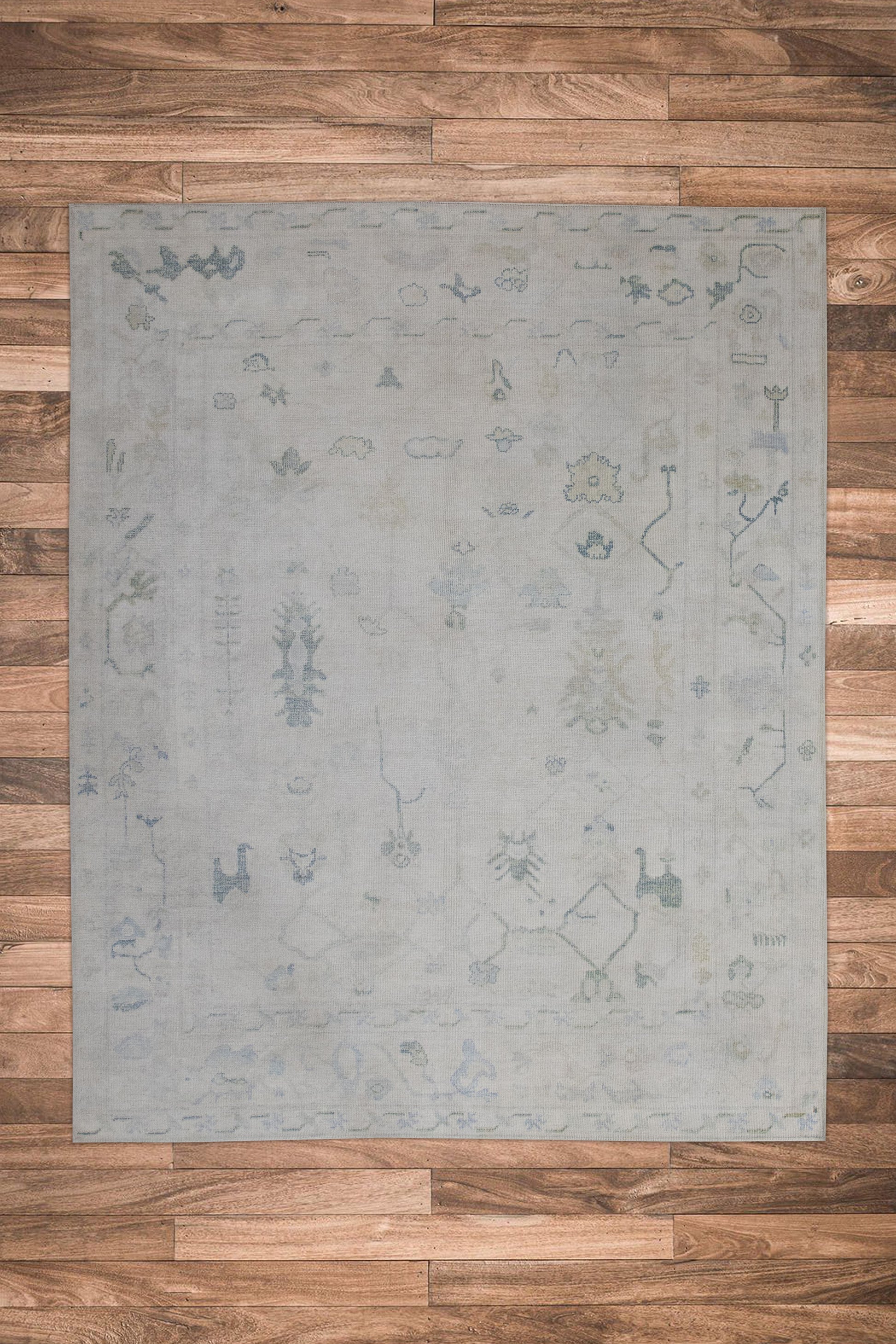 Turkish Oushak Rug 7'11" x 9'9" #11399