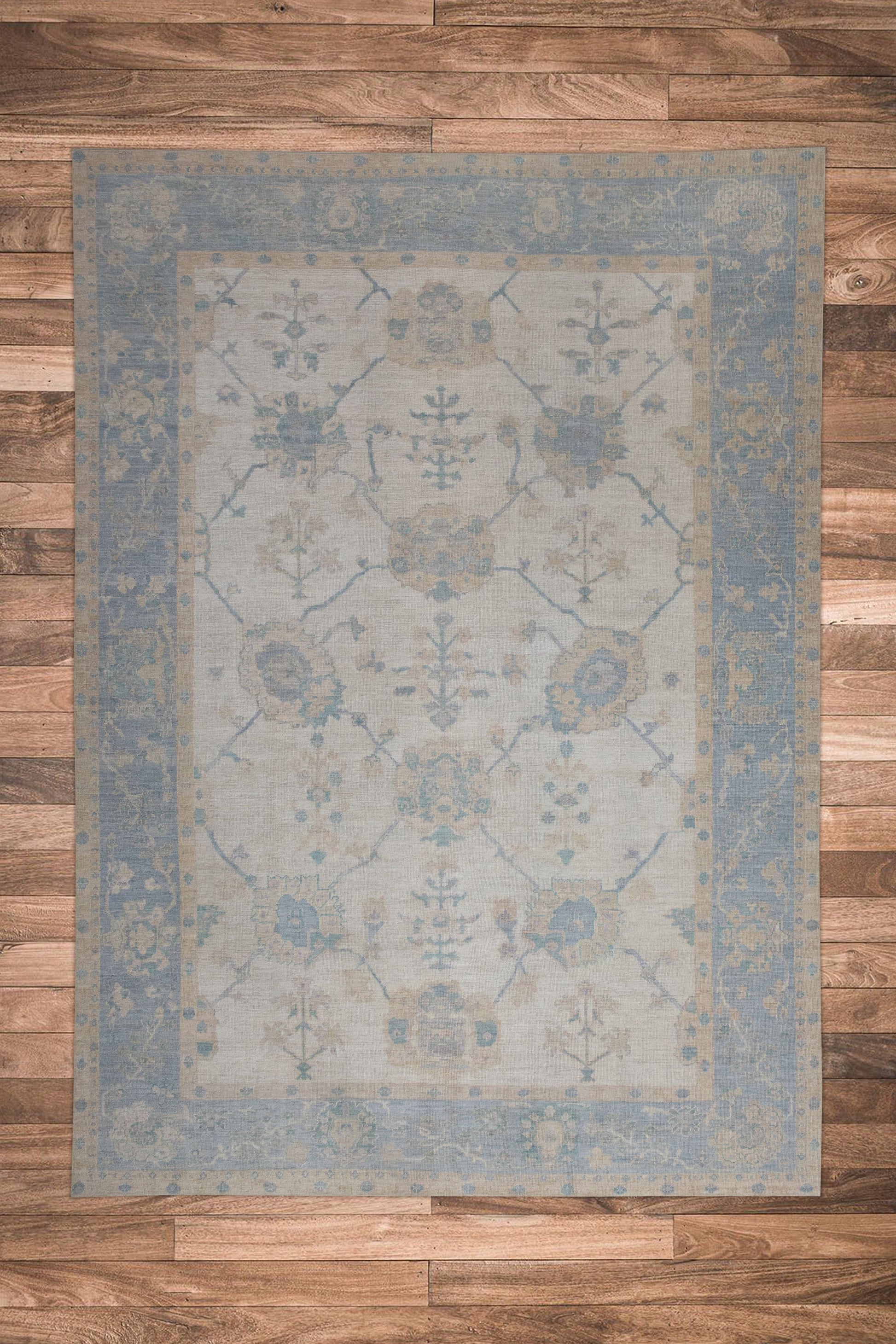 Turkish Oushak Rug 9'6" x 13'7" #11338