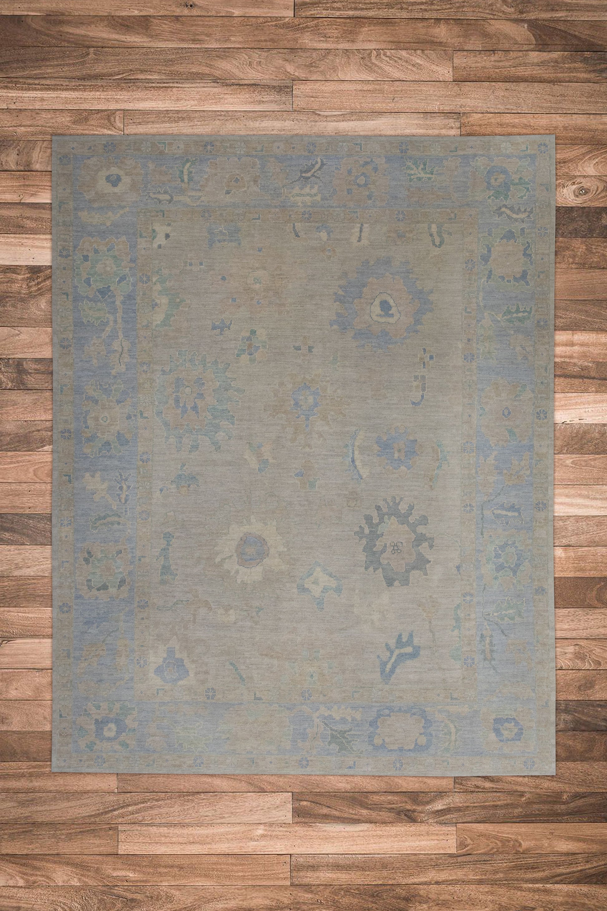 Turkish Oushak Rug 9'9" x 12'6" #11386