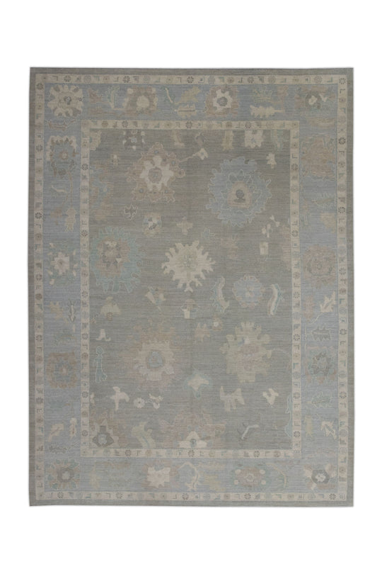 #11352 Turkish Oushak 9'3" x 12'1"