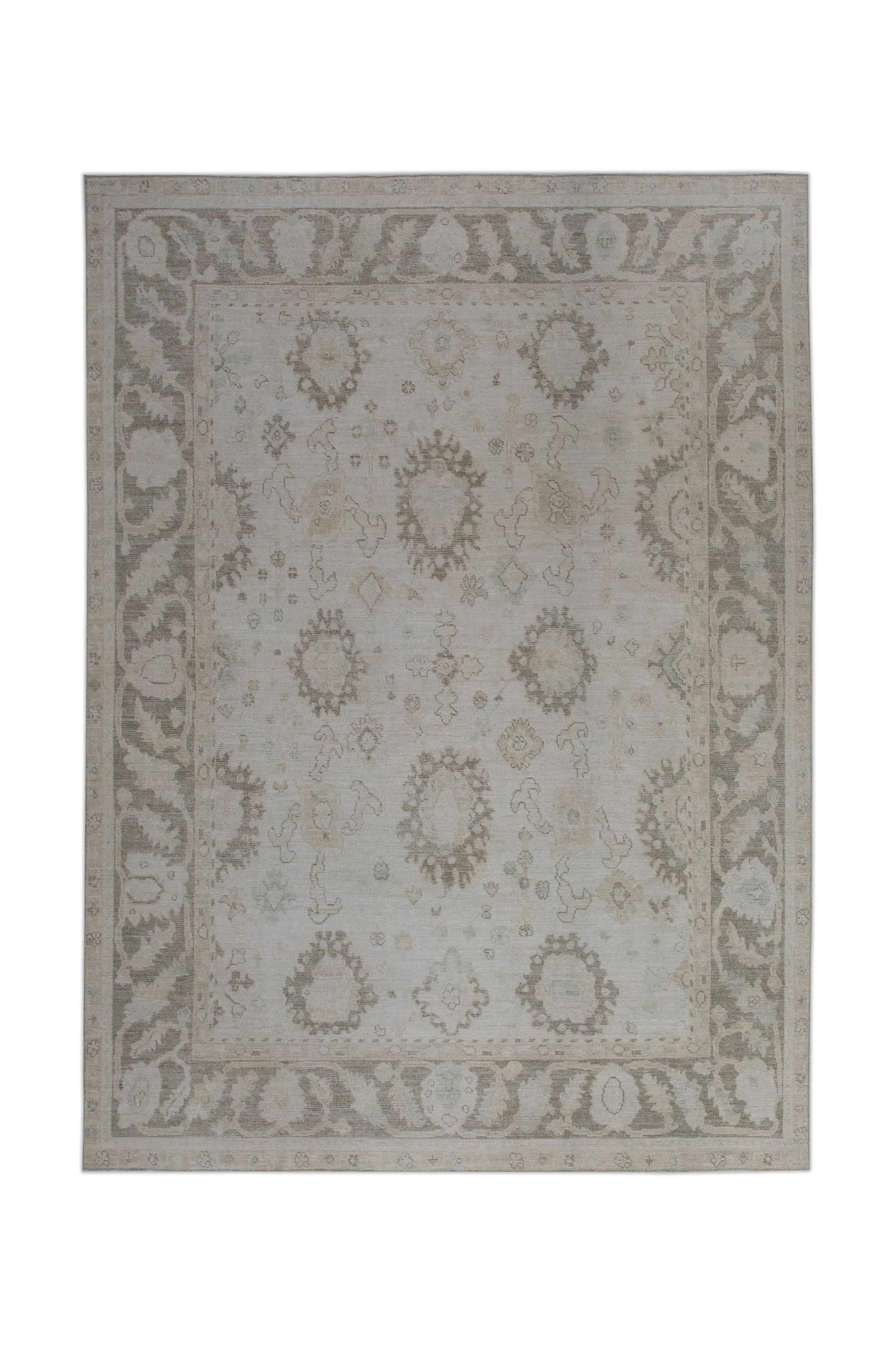 Turkish Oushak Rug 8'8" x 11'7" #11343
