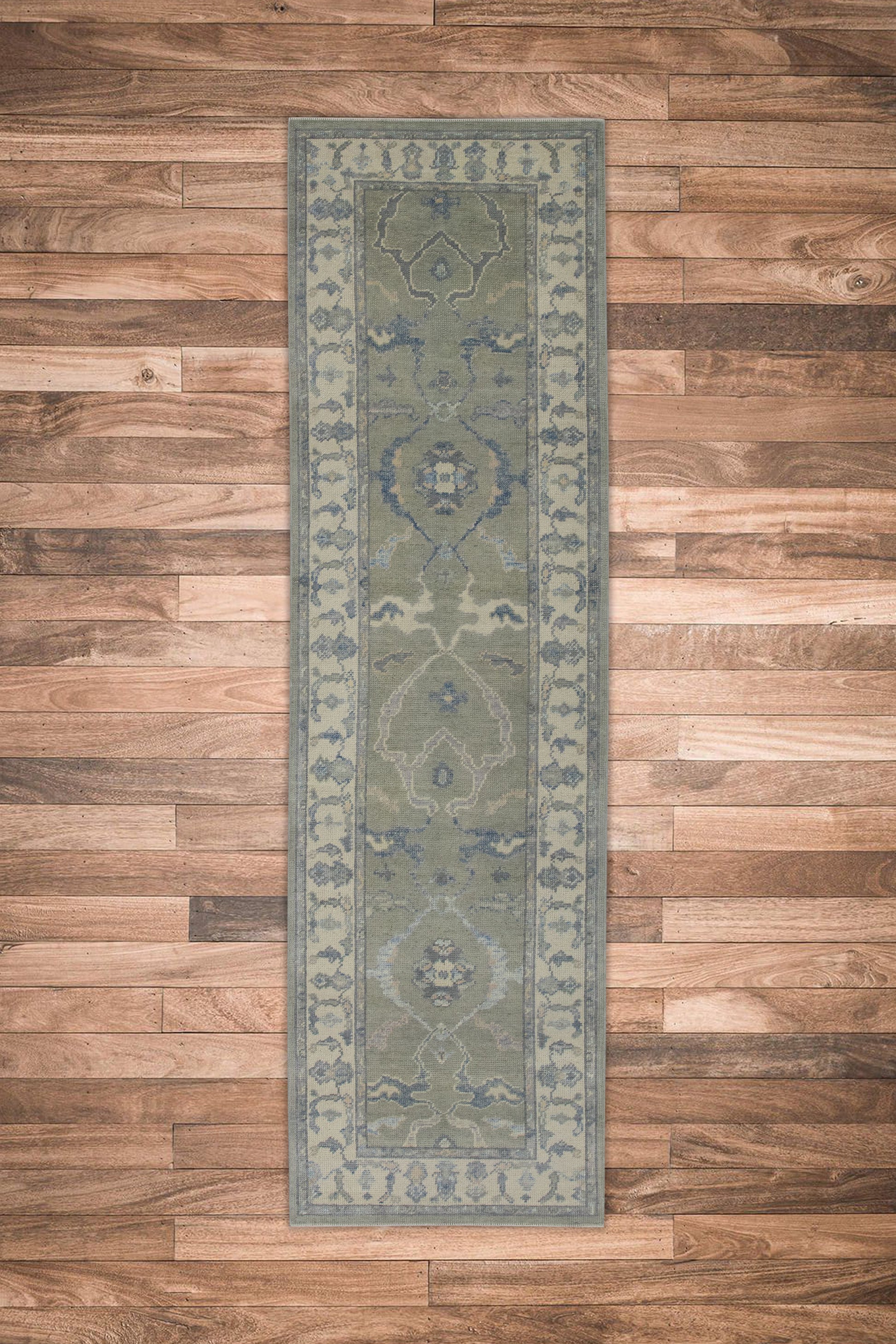 Turkish Oushak Rug 2'10" x 10' #11448