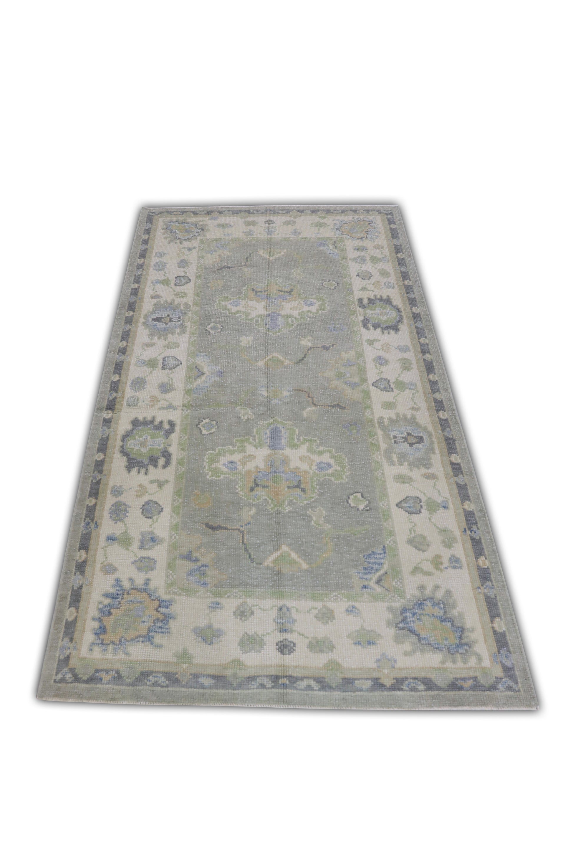 Turkish Oushak Rug 3'11" x 7'4" #11451