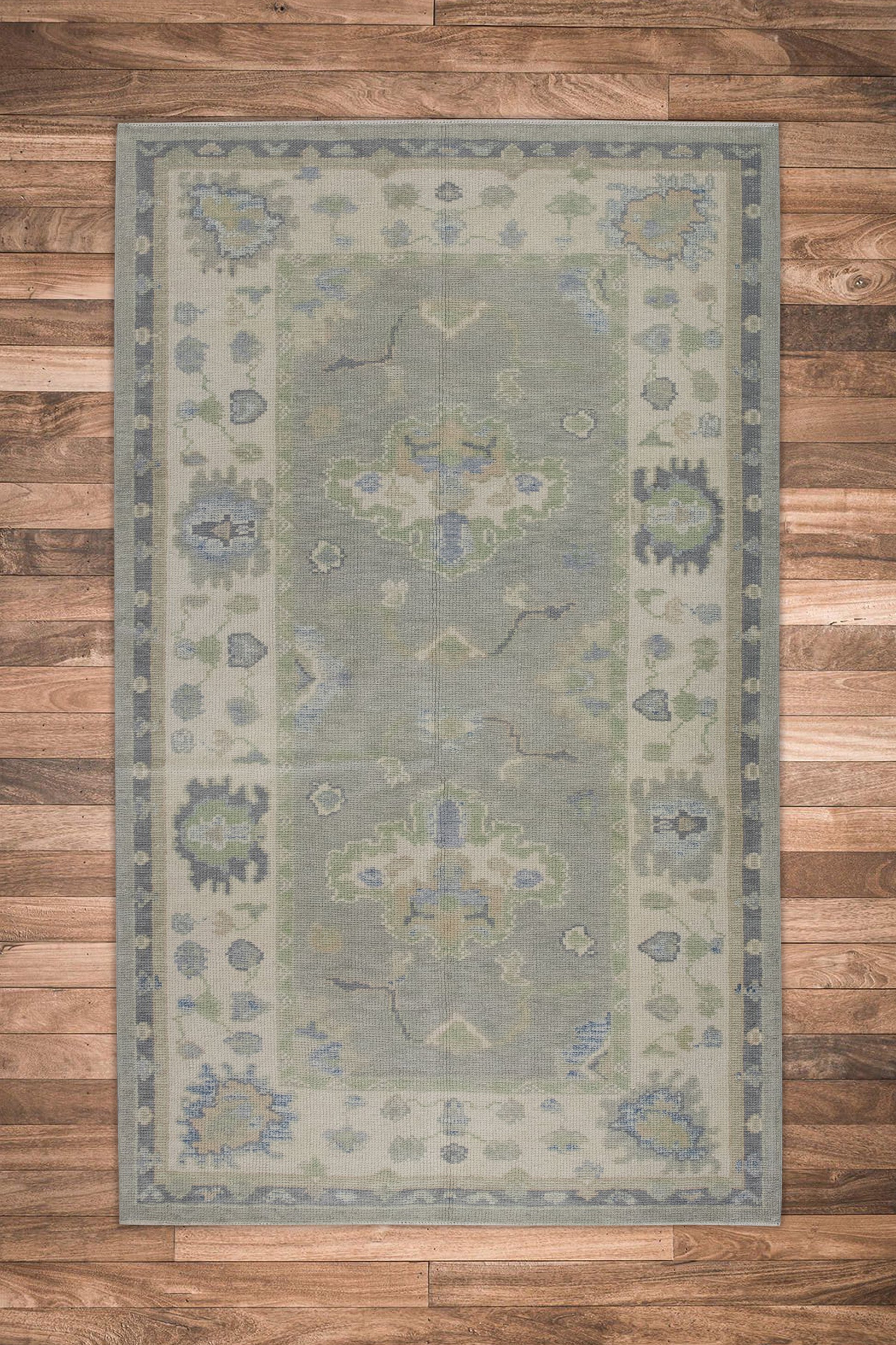 Turkish Oushak Rug 3'11" x 7'4" #11451