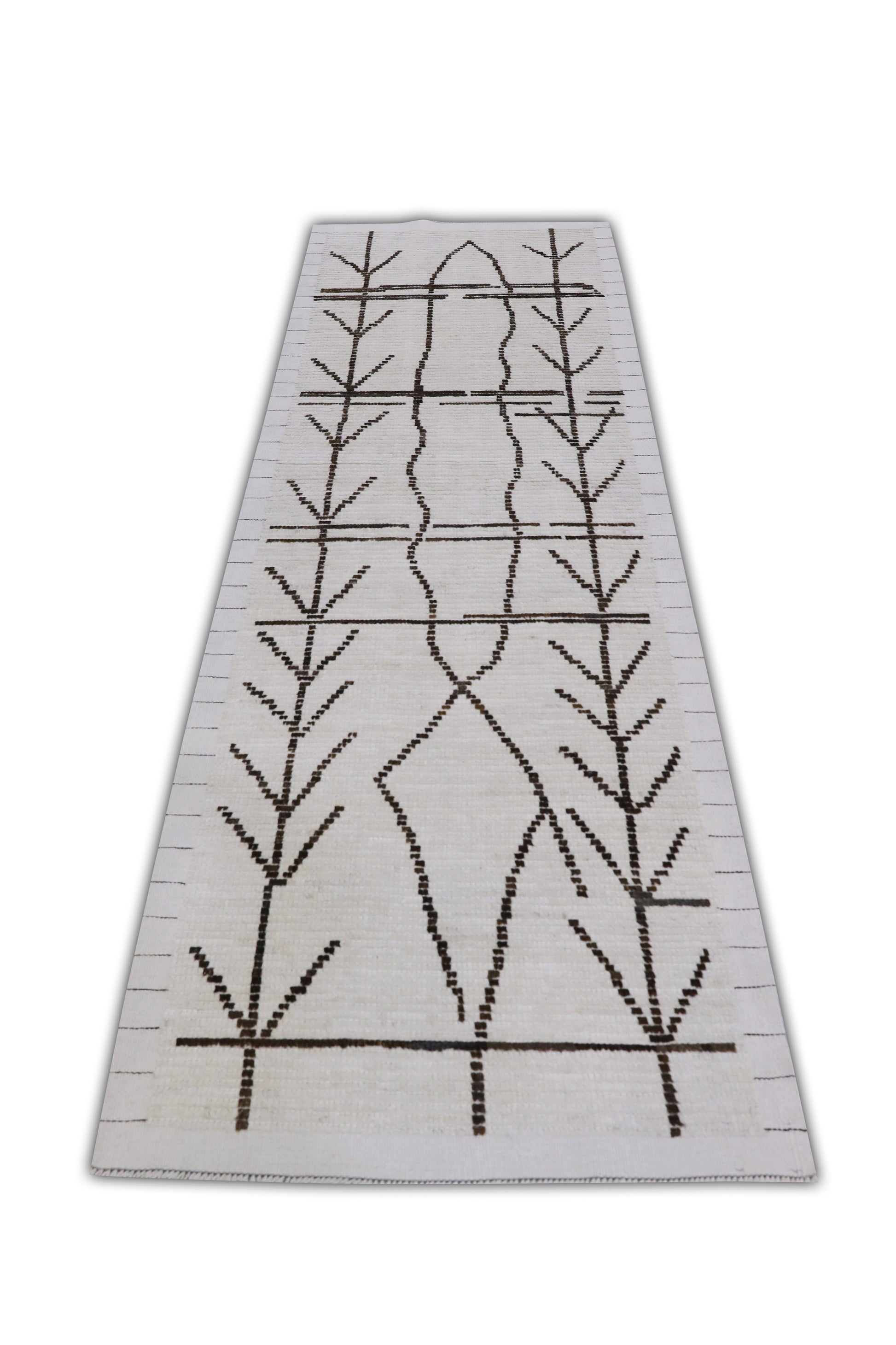 Turkish Tulu Rug Hand Knotted 2'9" x 8'8" #11382