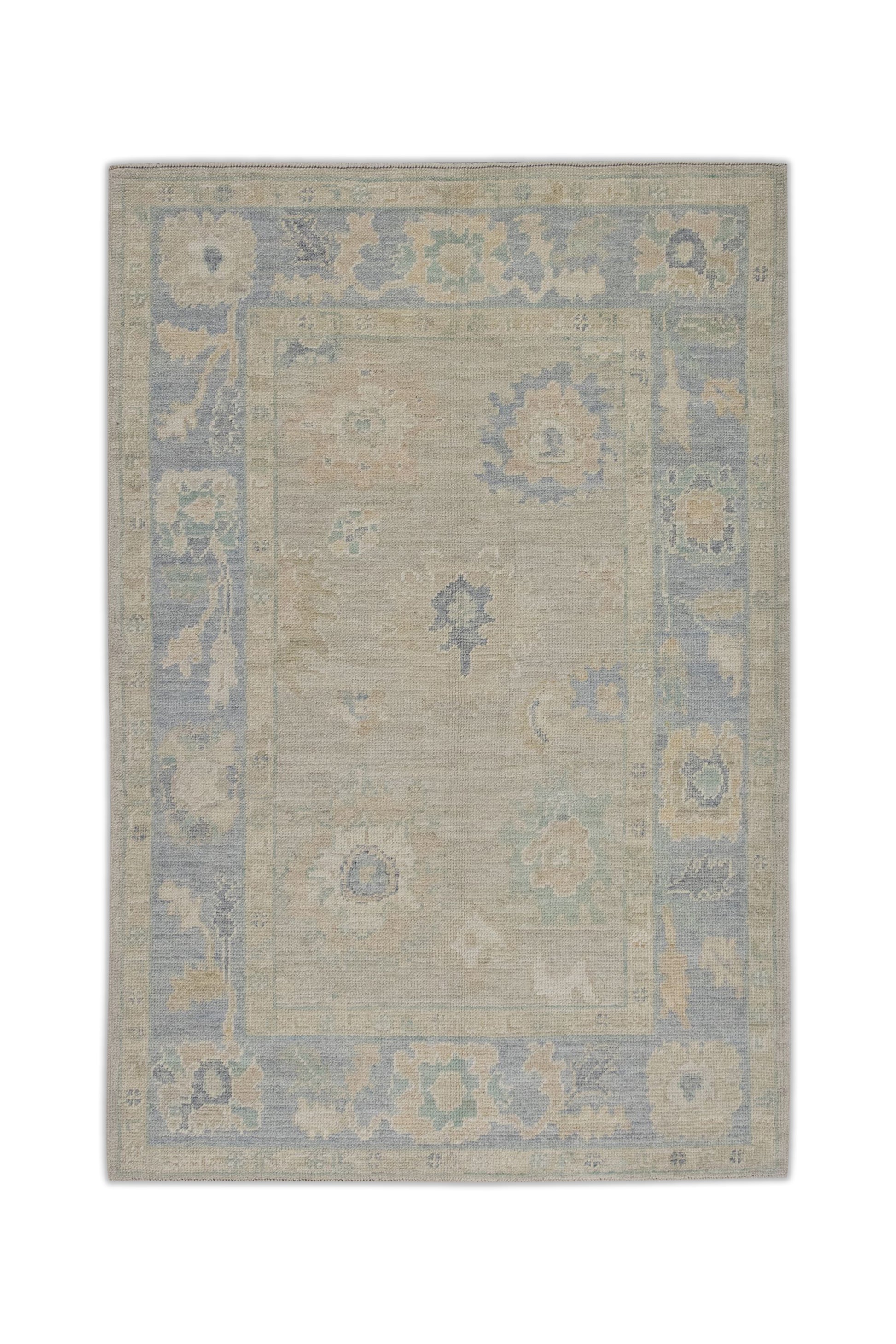 Turkish Oushak Rug 4'1" x 6' #11376