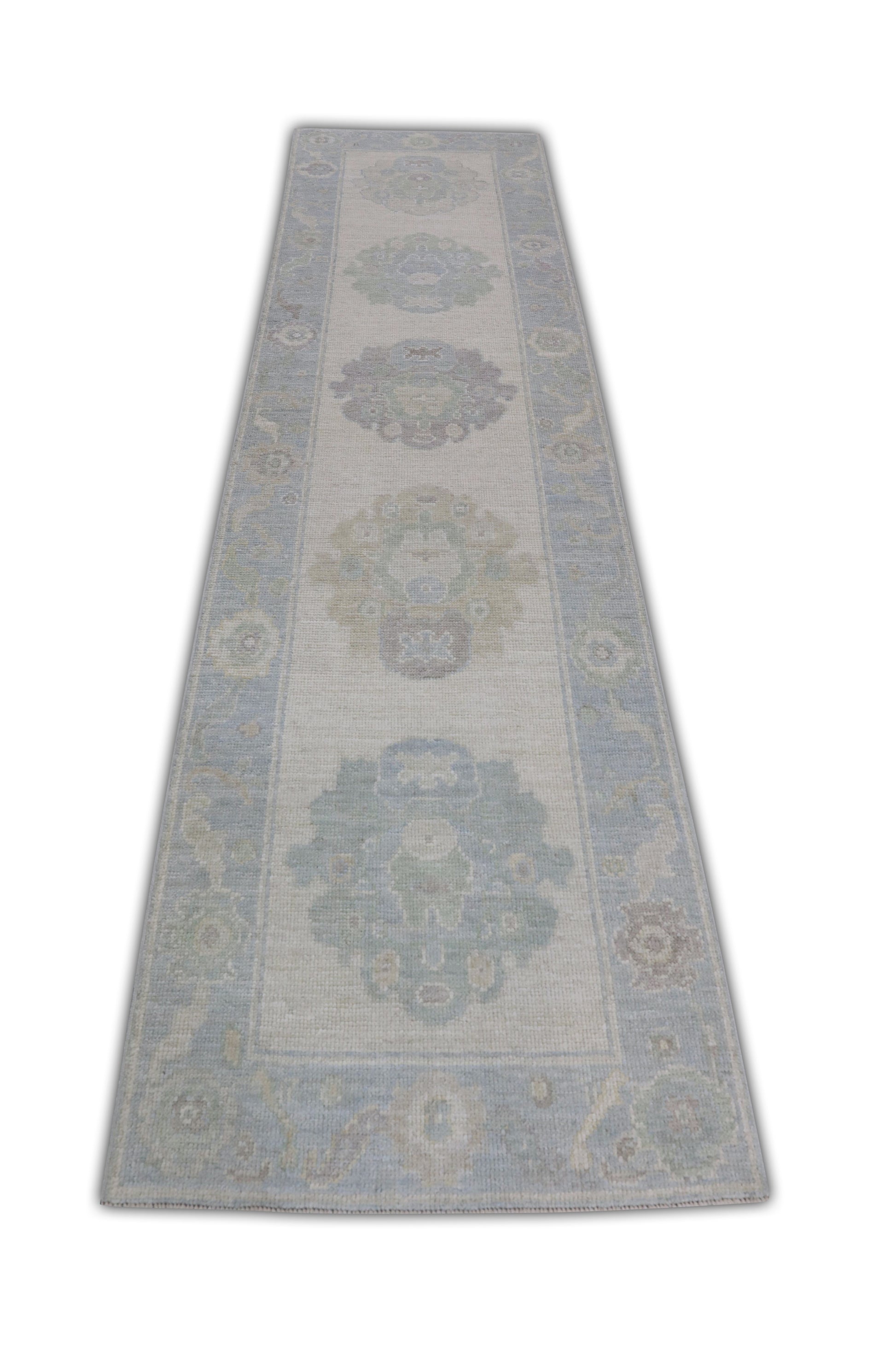 Turkish Oushak Rug 2'8" x 10'5" #11416