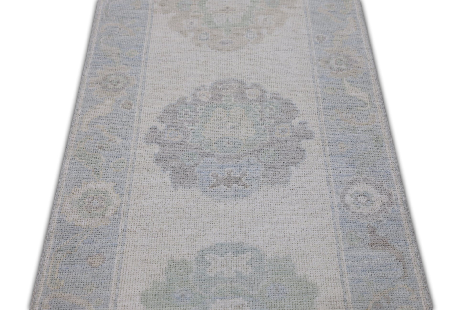 Turkish Oushak Rug 2'8" x 10'5" #11416