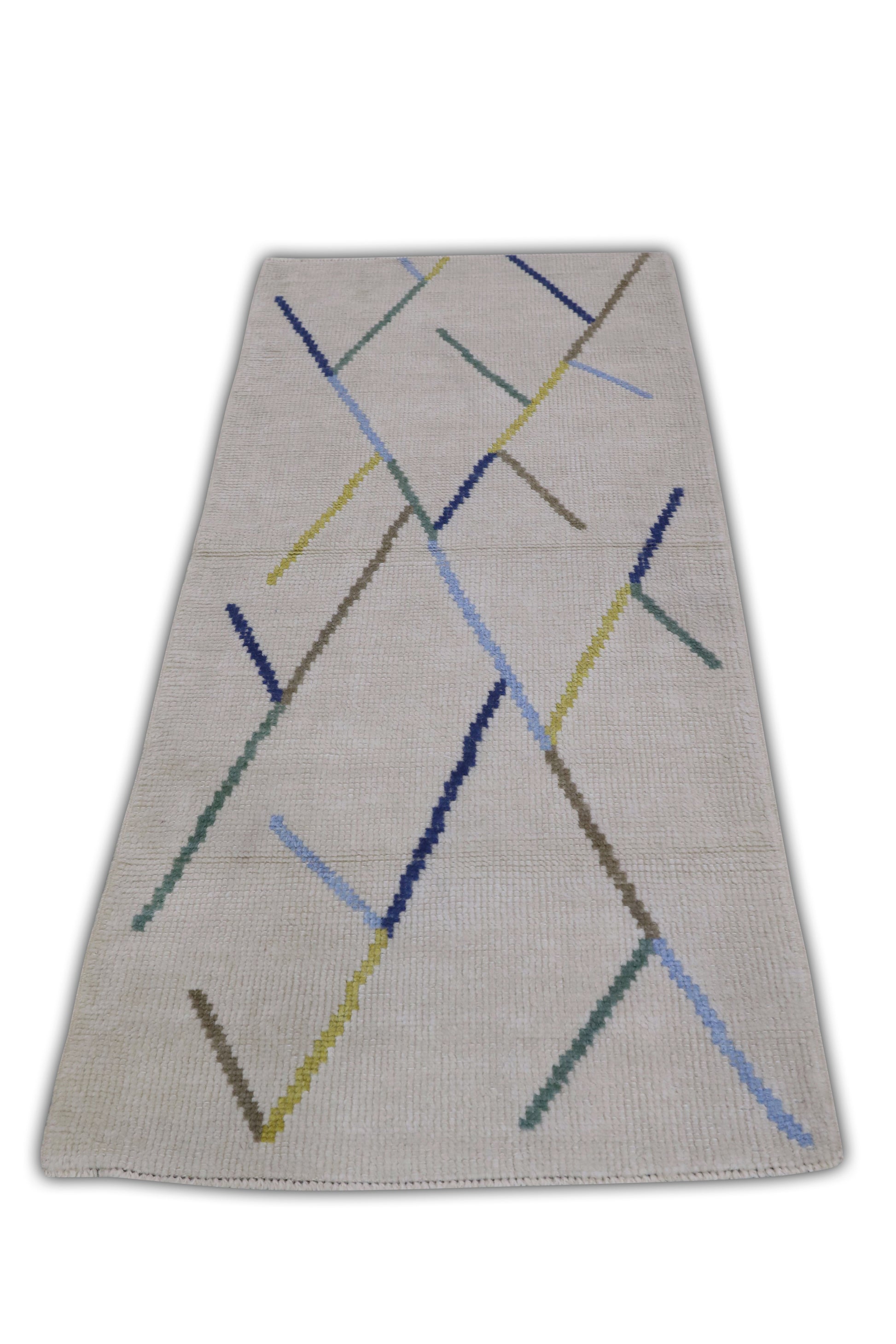 Turkish Tulu Rug Hand Knotted 2'8" x 6'3" #11536