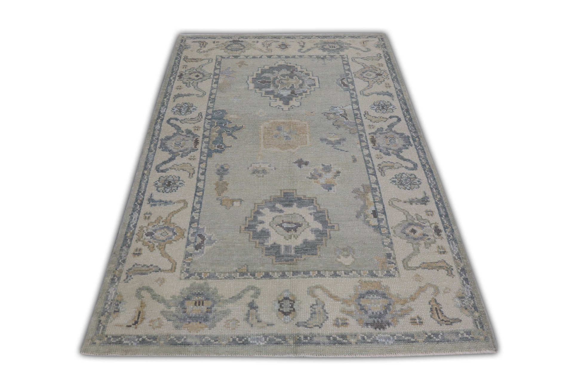 Turkish Oushak Rug 3'10" x 6'2" #11430