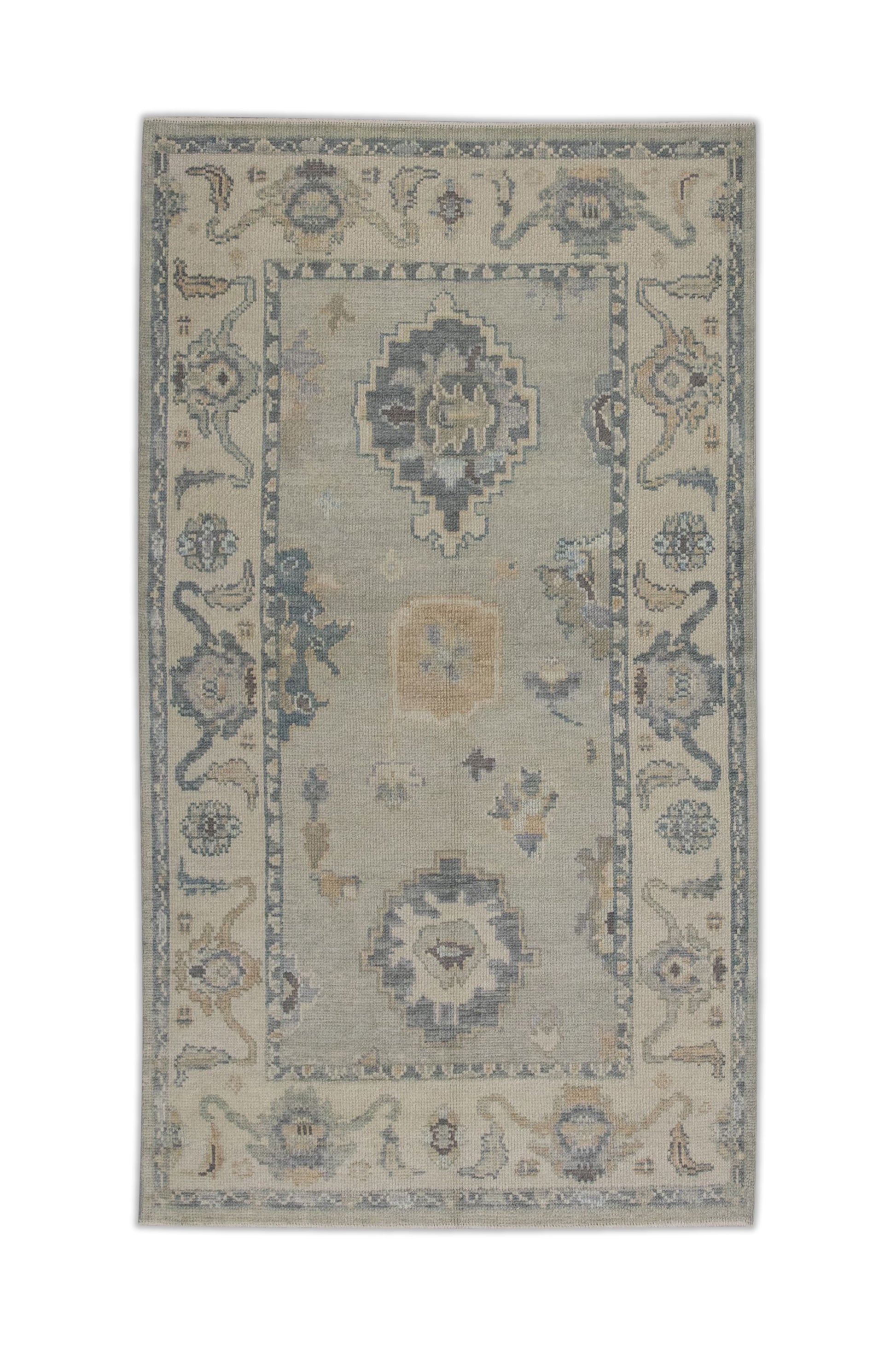 Turkish Oushak Rug 3'10" x 6'2" #11430