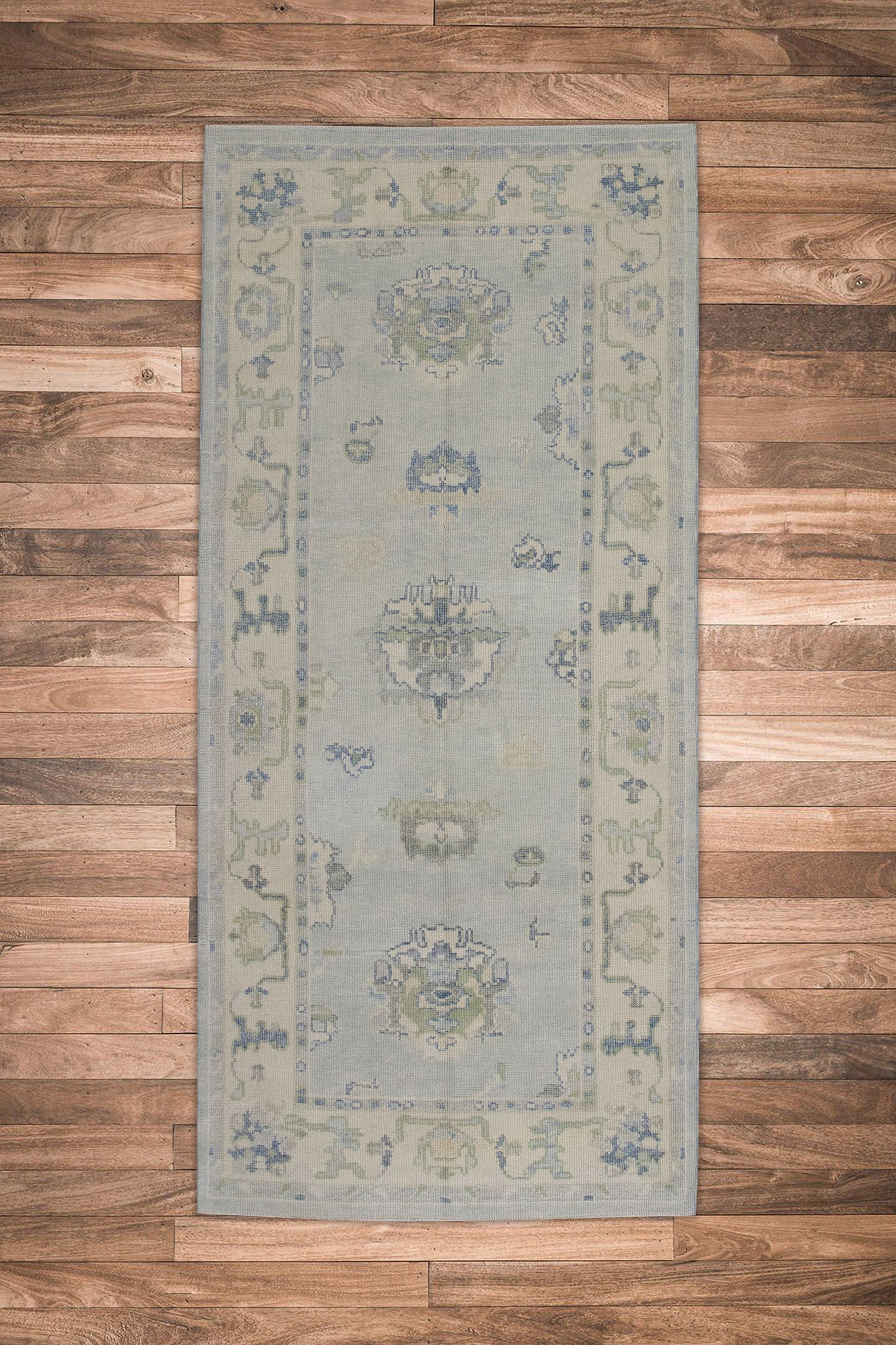 Turkish Oushak Rug 3'10" x 7'11" #11516