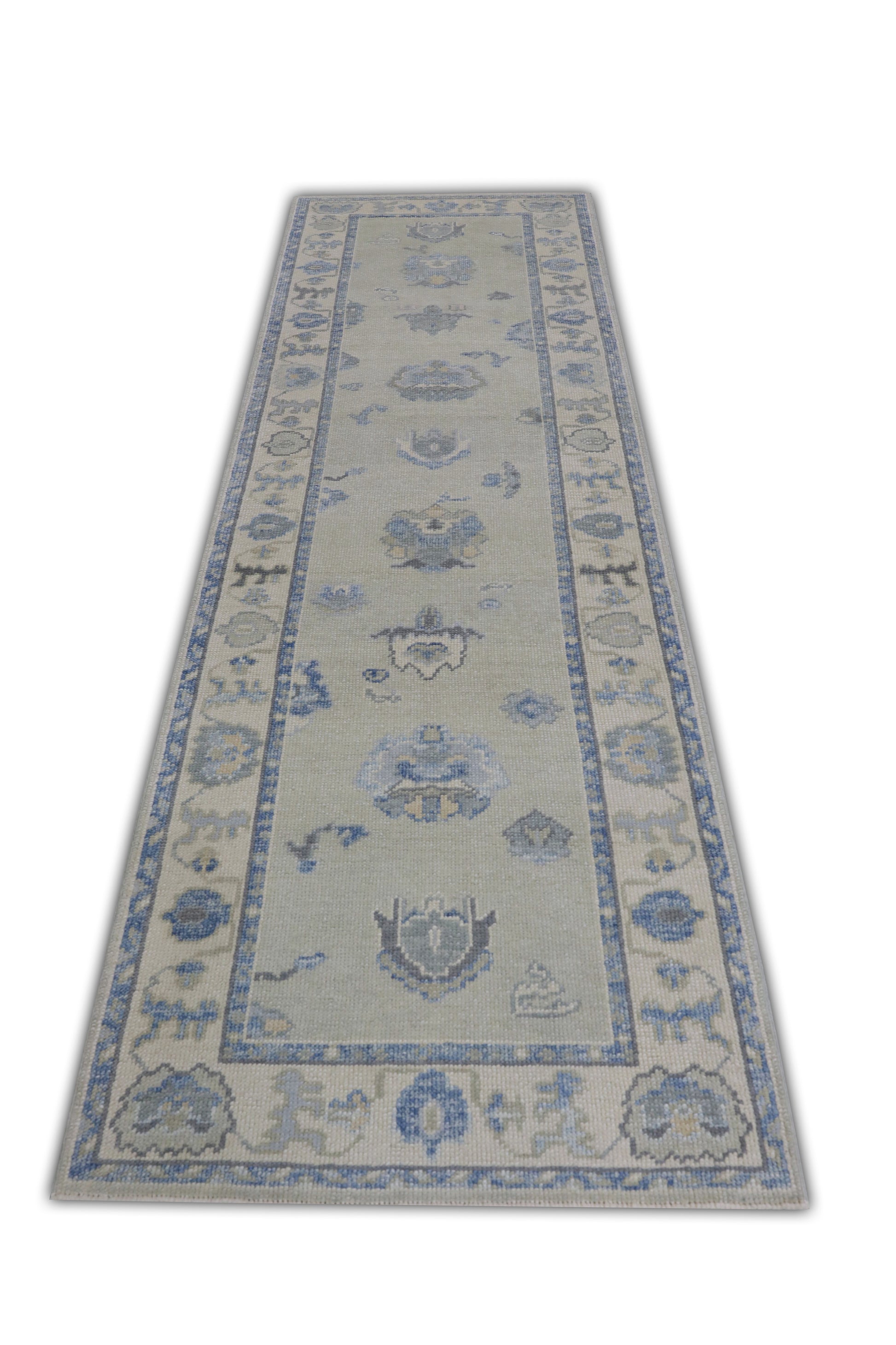 Turkish Oushak Rug 3' x 9'10" #11450