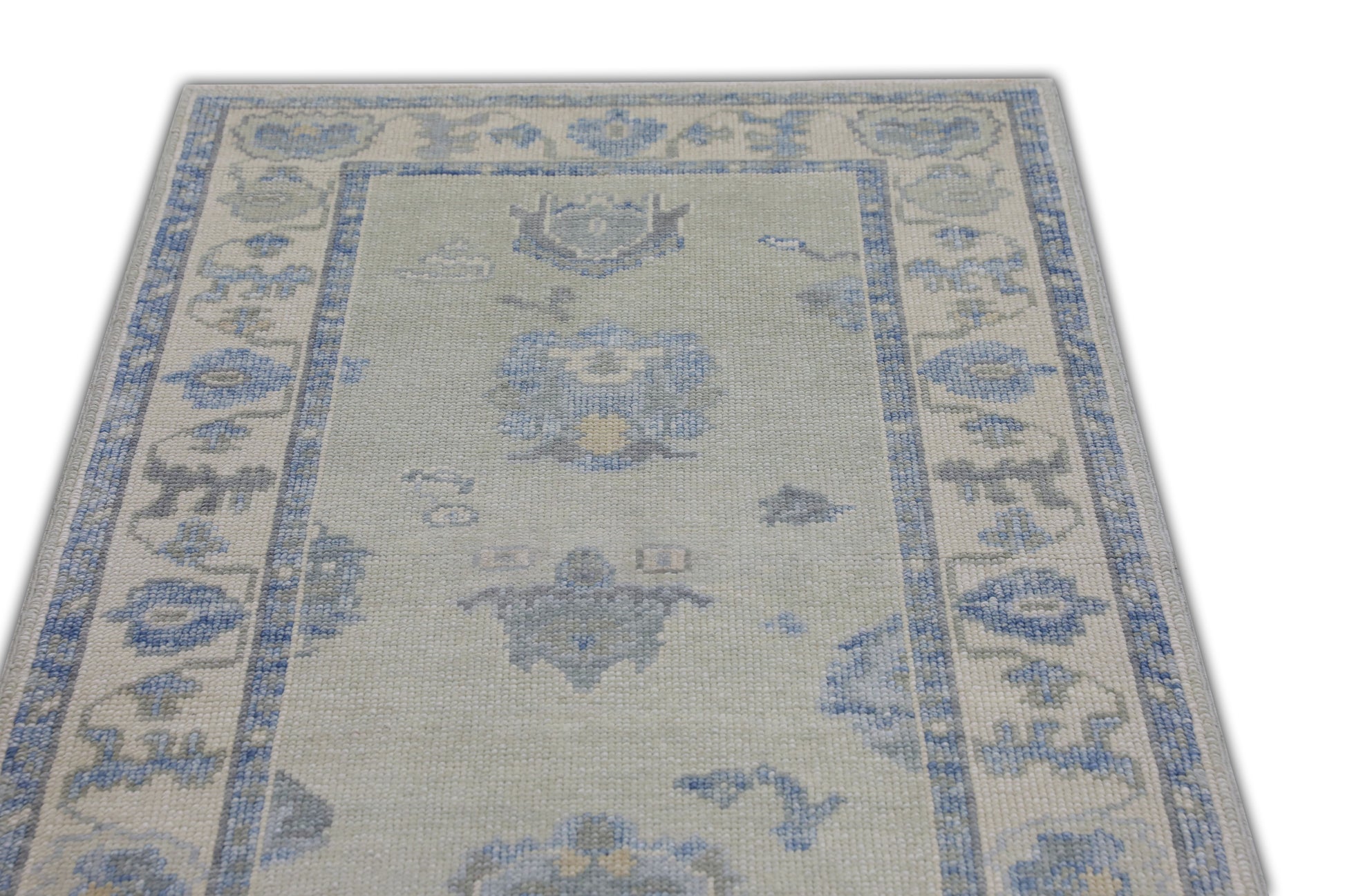 Turkish Oushak Rug 3' x 9'10" #11450