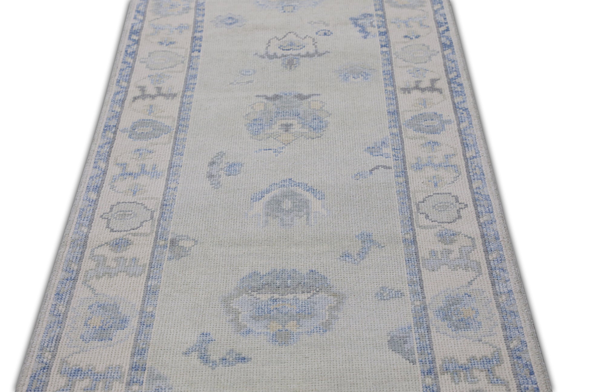 Turkish Oushak Rug 3' x 9'10" #11450
