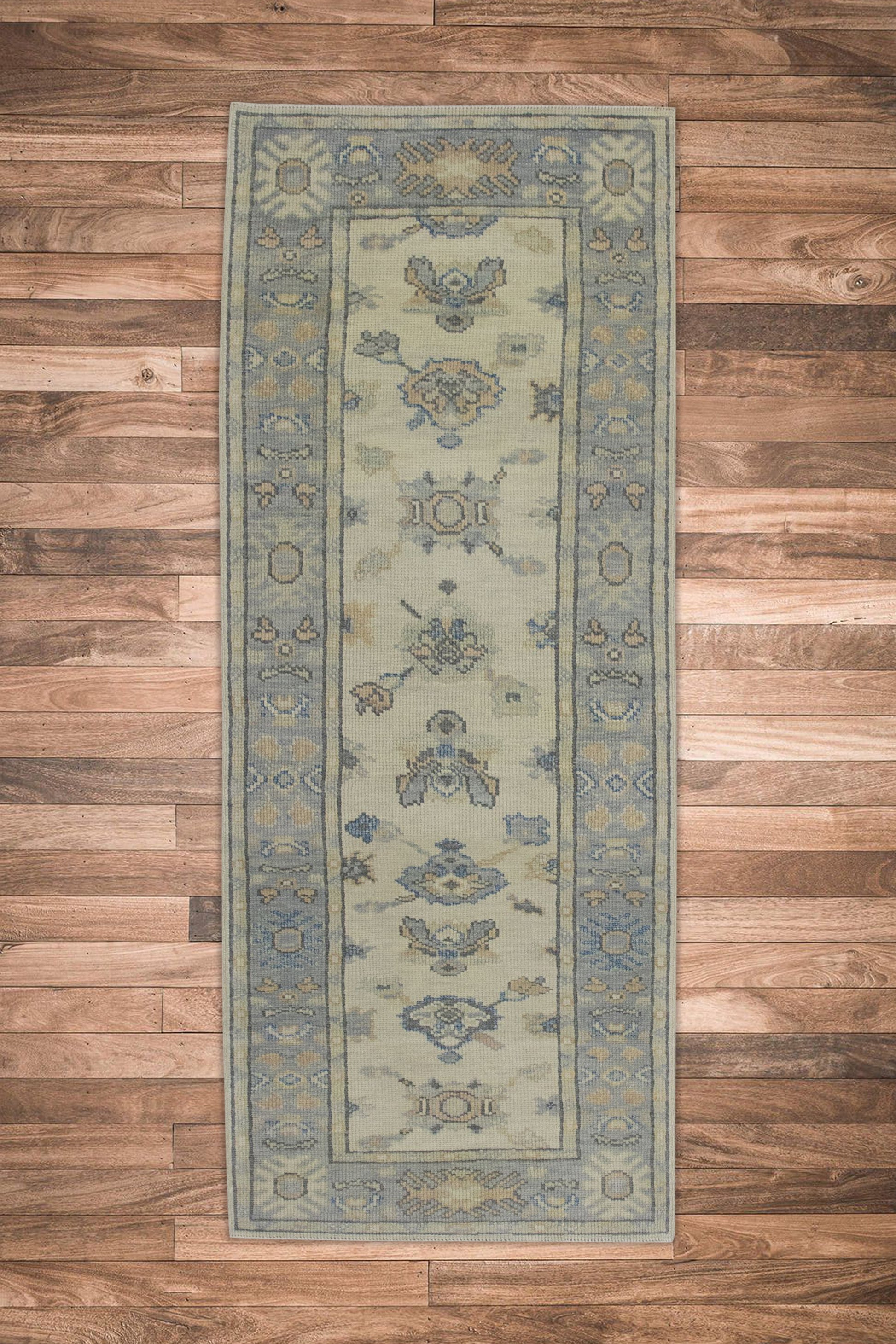 Turkish Oushak Rug 2'6" x 7'6" #11435