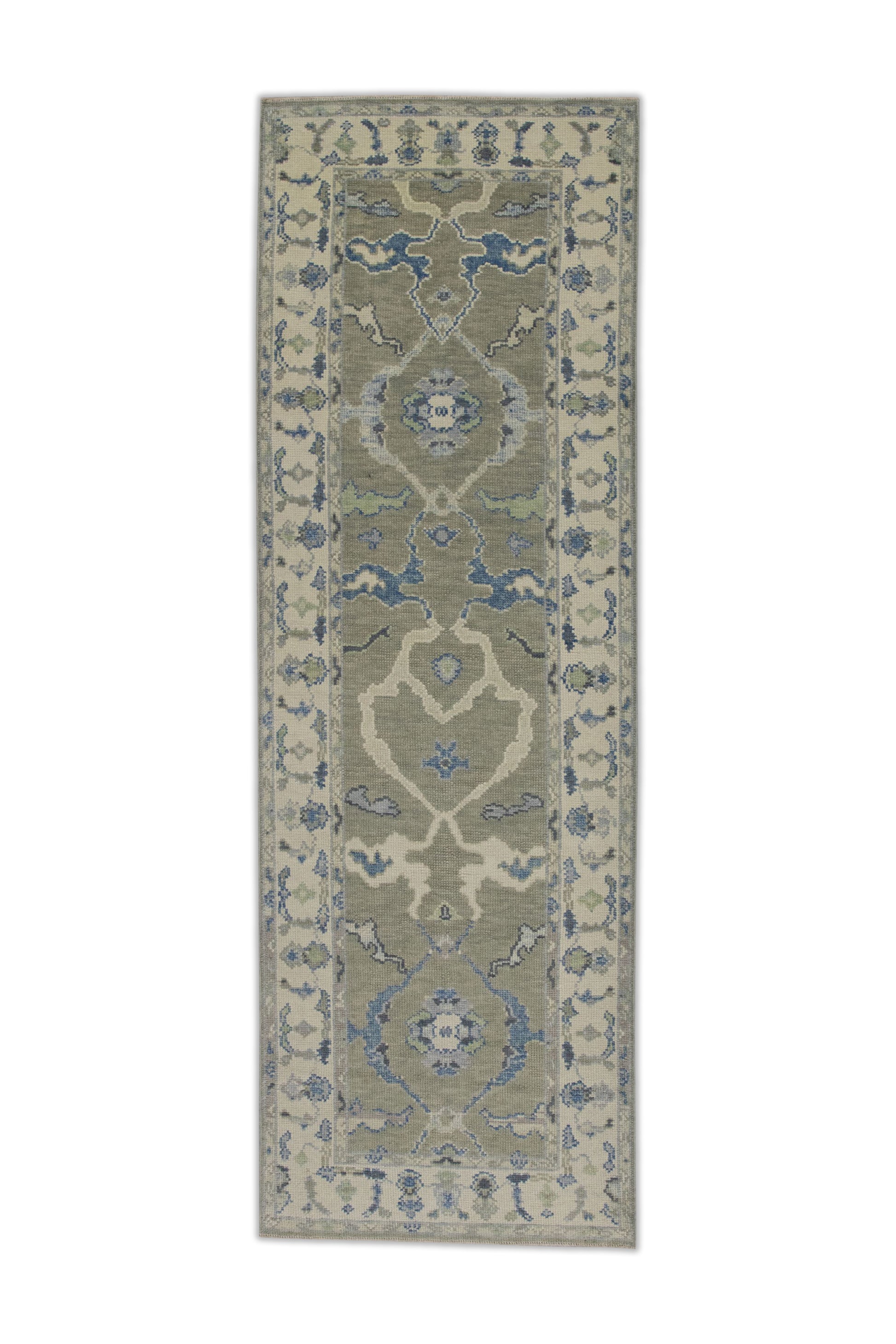 Turkish Oushak Rug 3' x 8'7" #11453